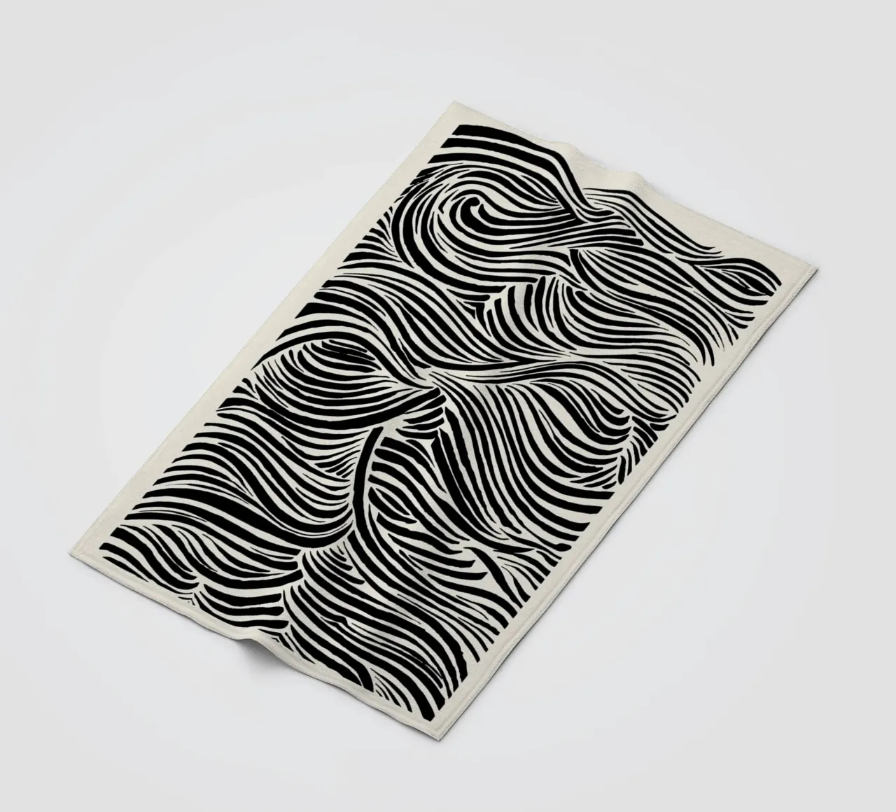 Deep Waves Fleecedecke von Graphite