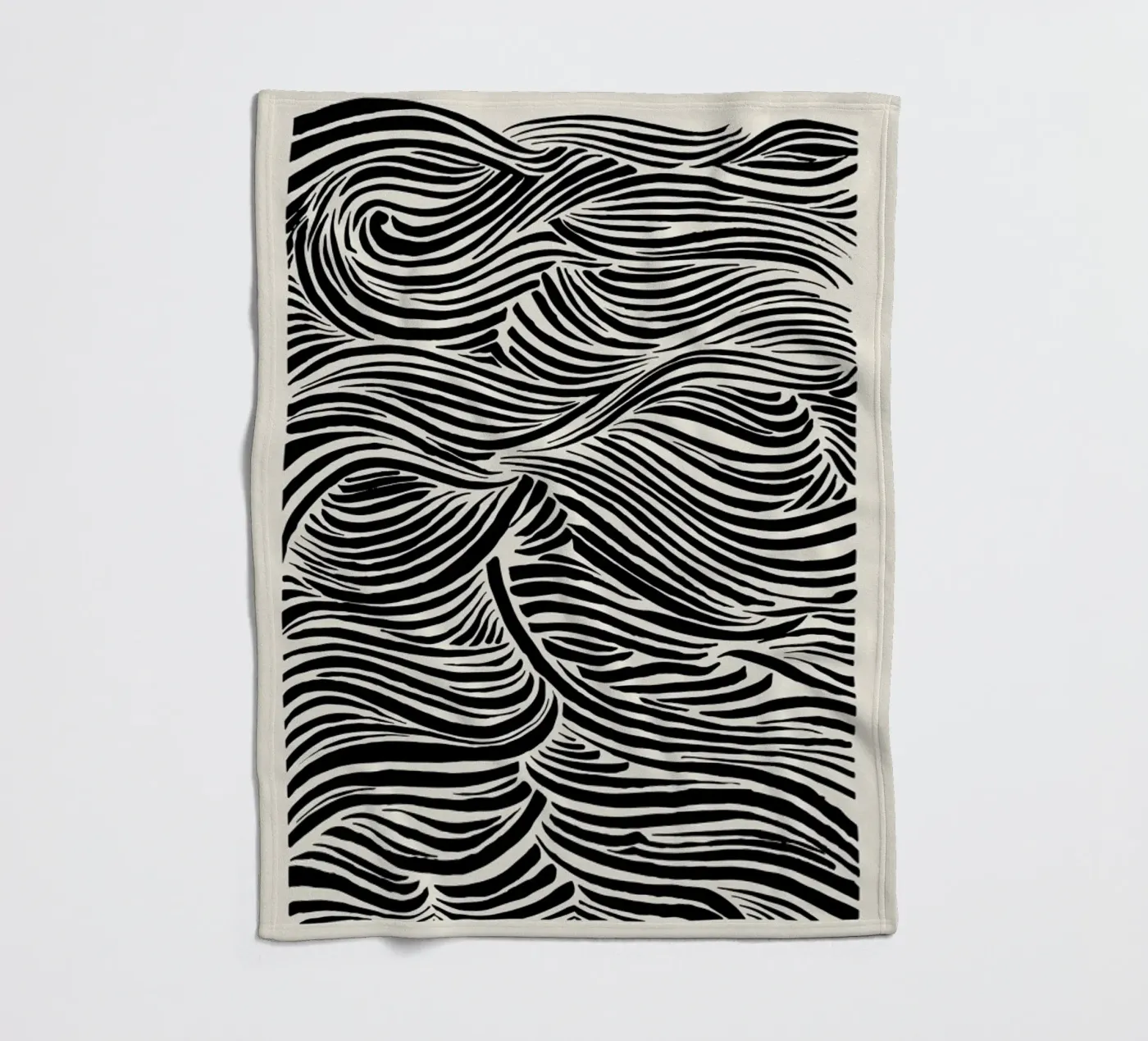 Deep Waves plaid polaire de Graphite
