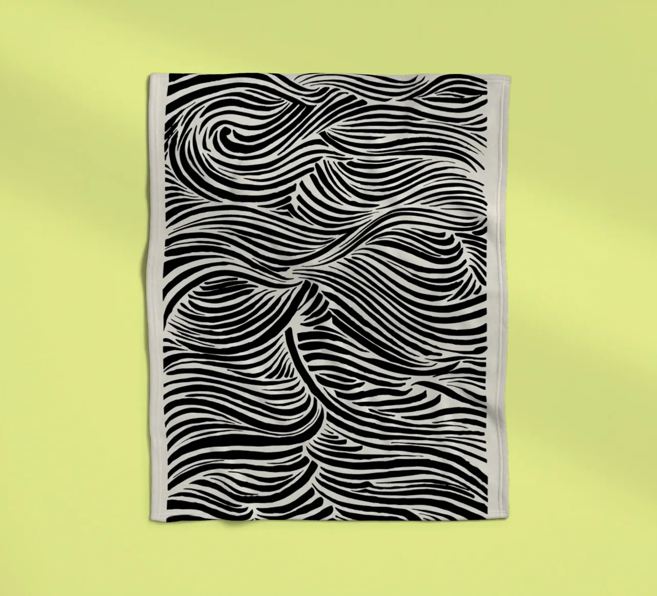 Deep Waves Fleecedecke von Graphite