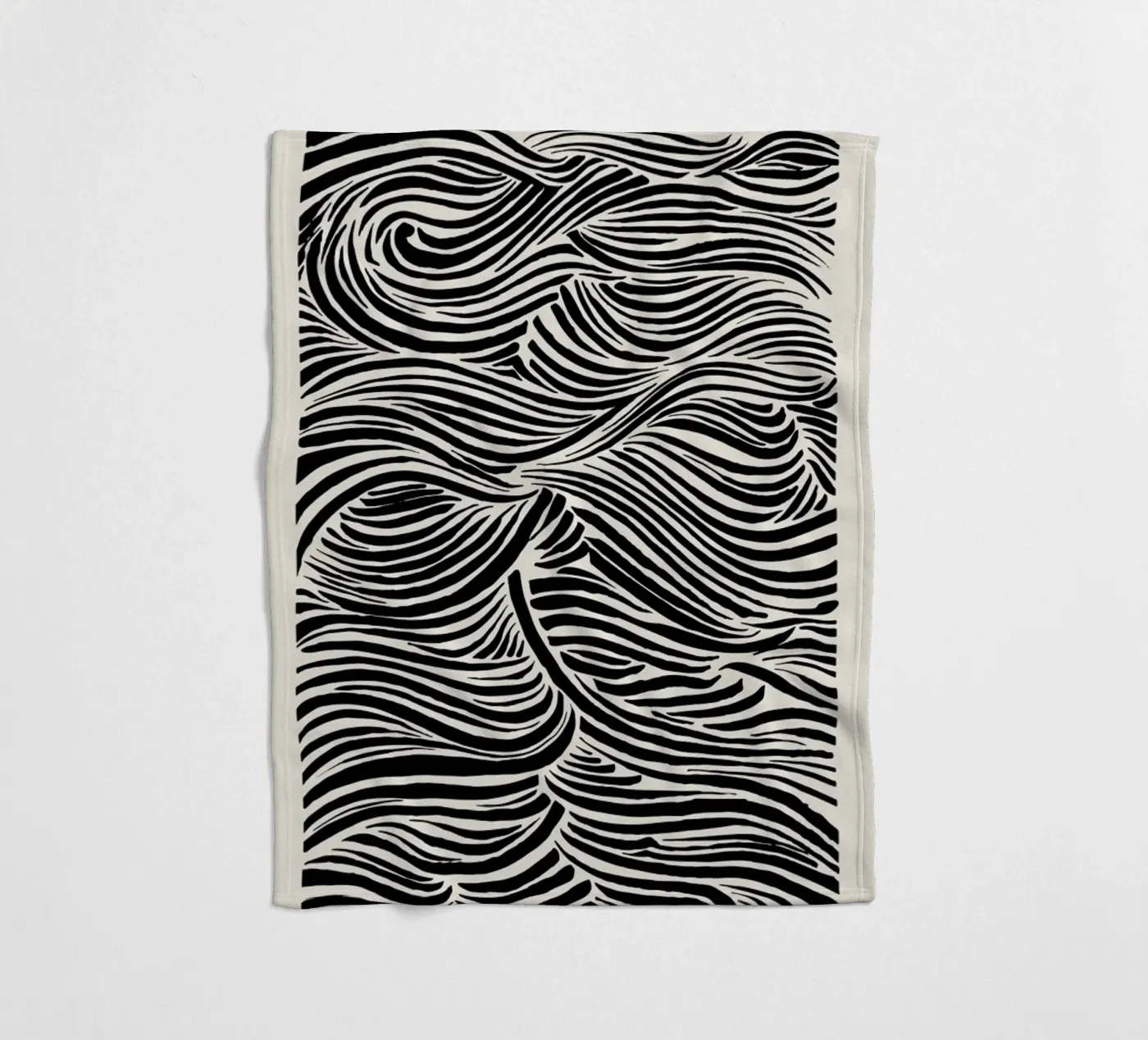 Deep Waves Fleecedecke von Graphite