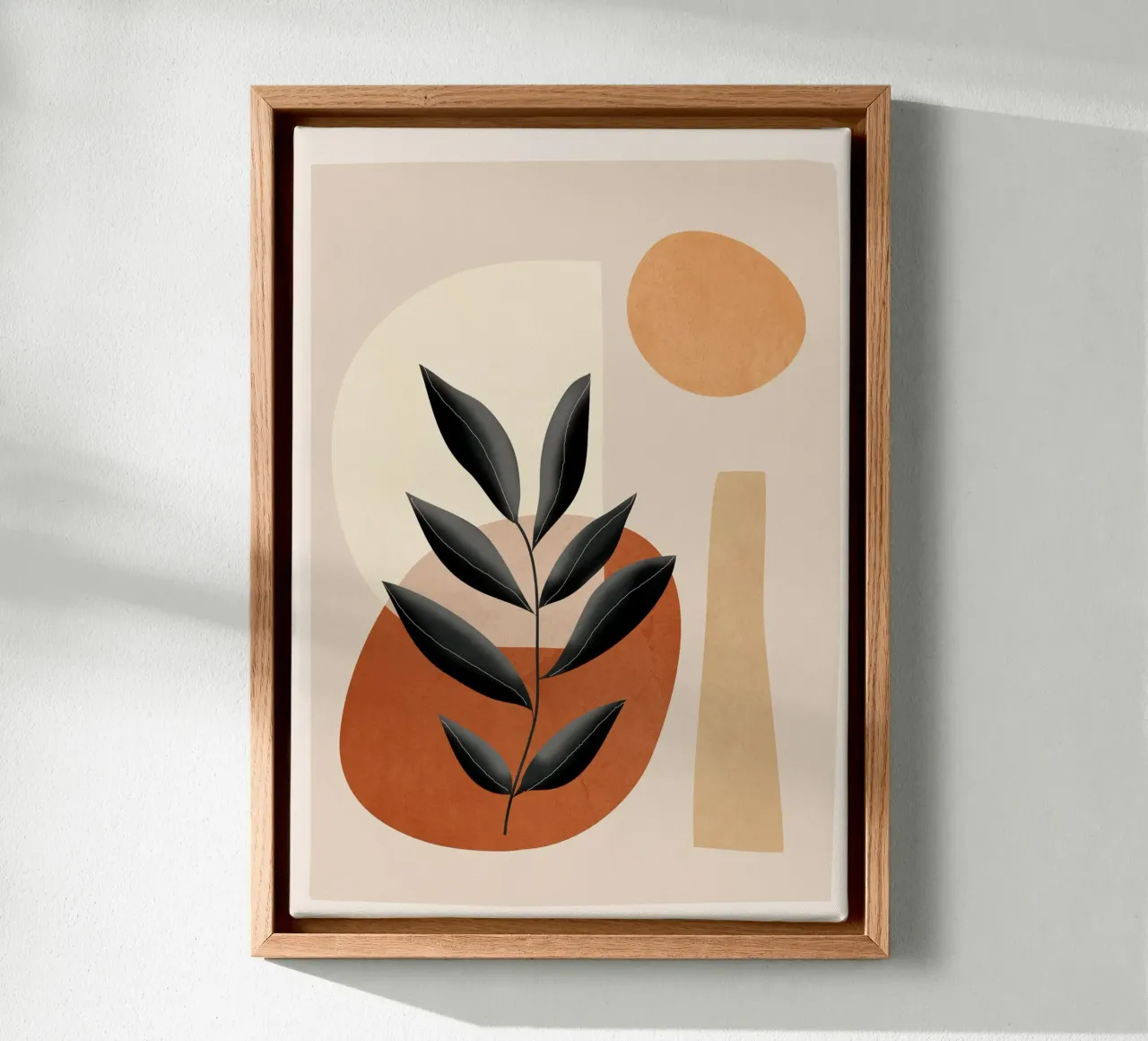 Colorful Abstract Shapes 8 tela con Cornice a cassetta da cityart
