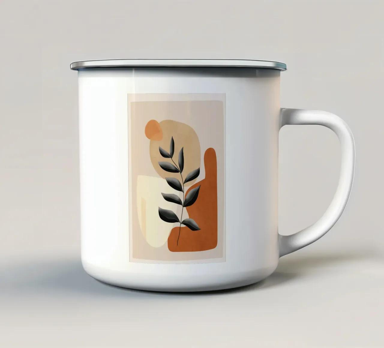 Colorful Abstract Shapes 9 enamel mug by cityart