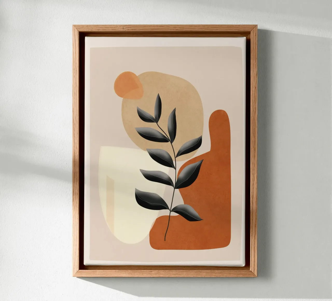Colorful Abstract Shapes 9 tela con Cornice a cassetta da cityart