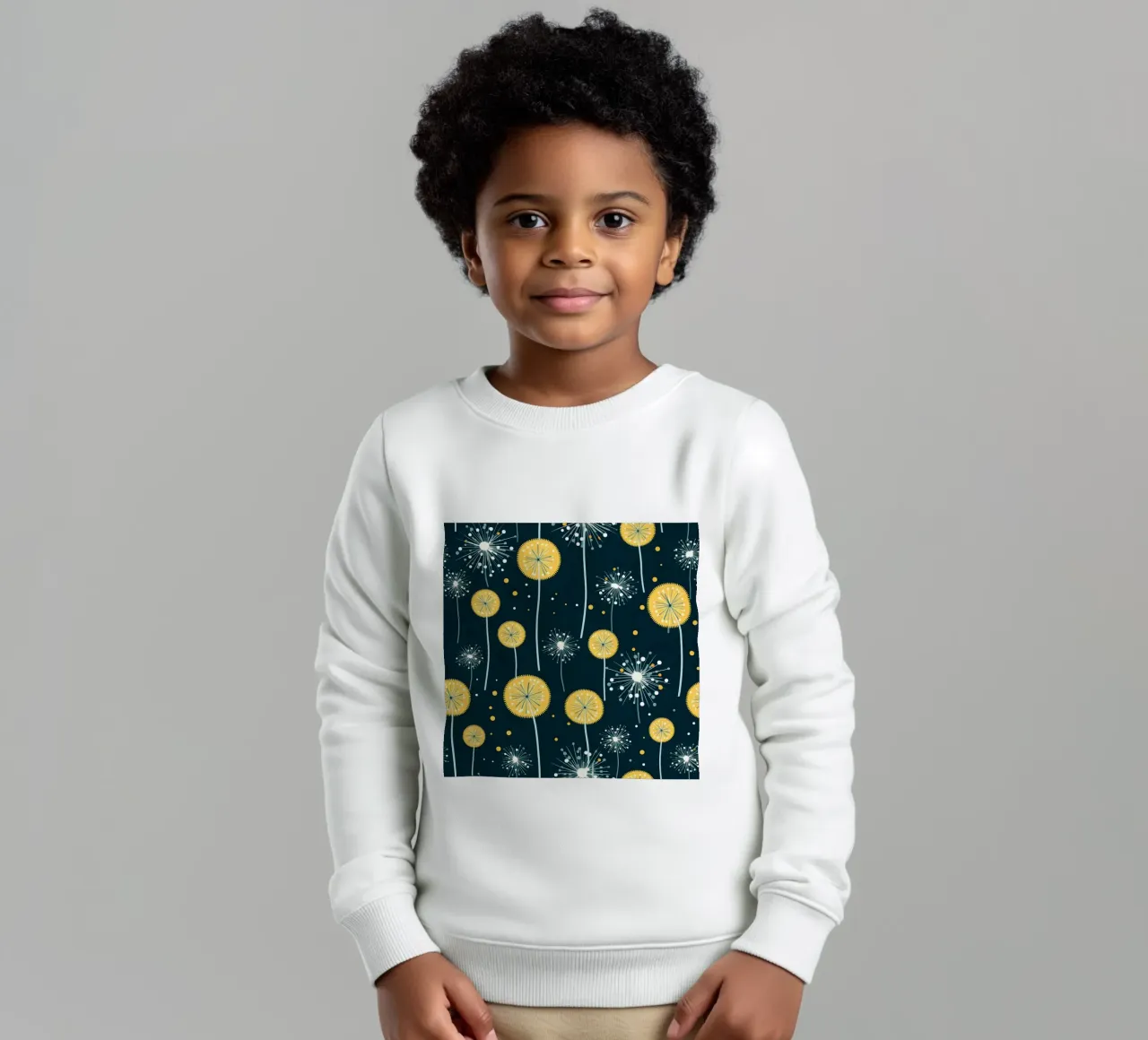 Dandelion Orbit sweat enfant de Botanical Pattern House