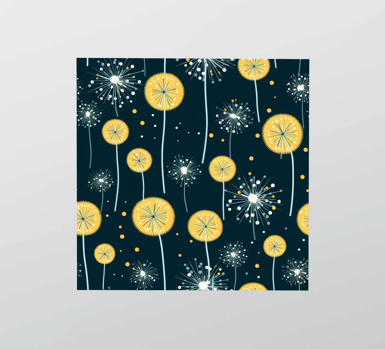 Dandelion Orbit Sticker von Botanical Pattern House