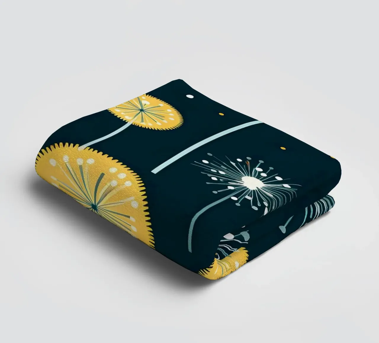 Dandelion Orbit Handtuch von Botanical Pattern House