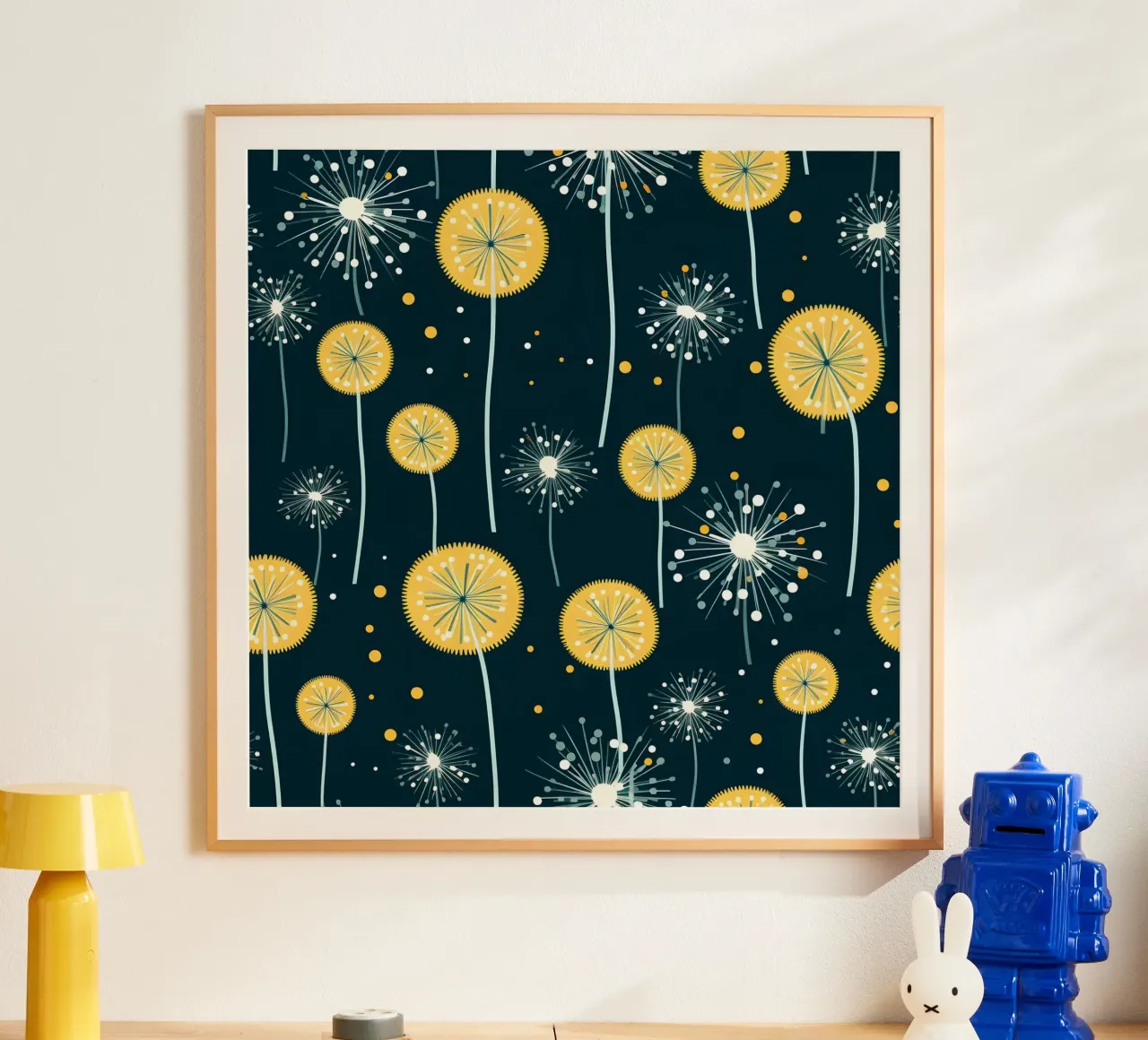 Dandelion Orbit Hahnemühle von Botanical Pattern House