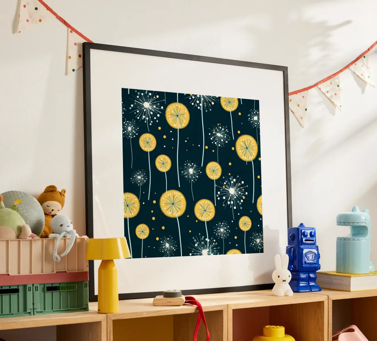 Dandelion Orbit Hahnemühle von Botanical Pattern House