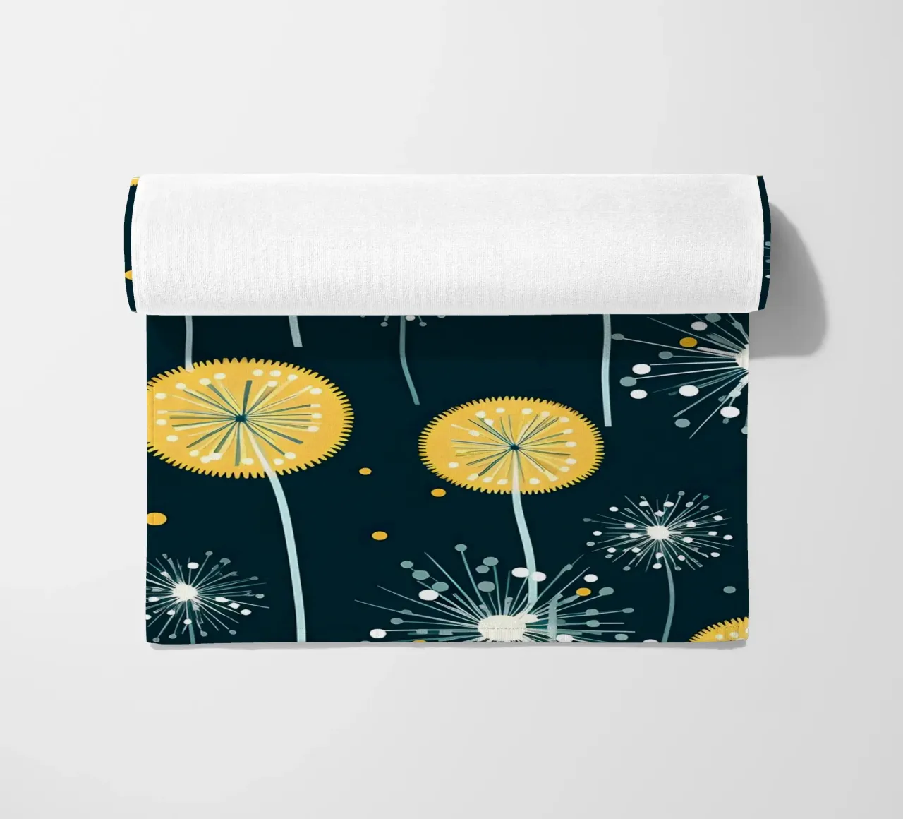 Dandelion Orbit Strandtuch von Botanical Pattern House
