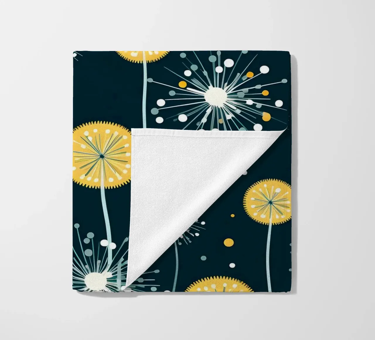 Dandelion Orbit Strandtuch von Botanical Pattern House