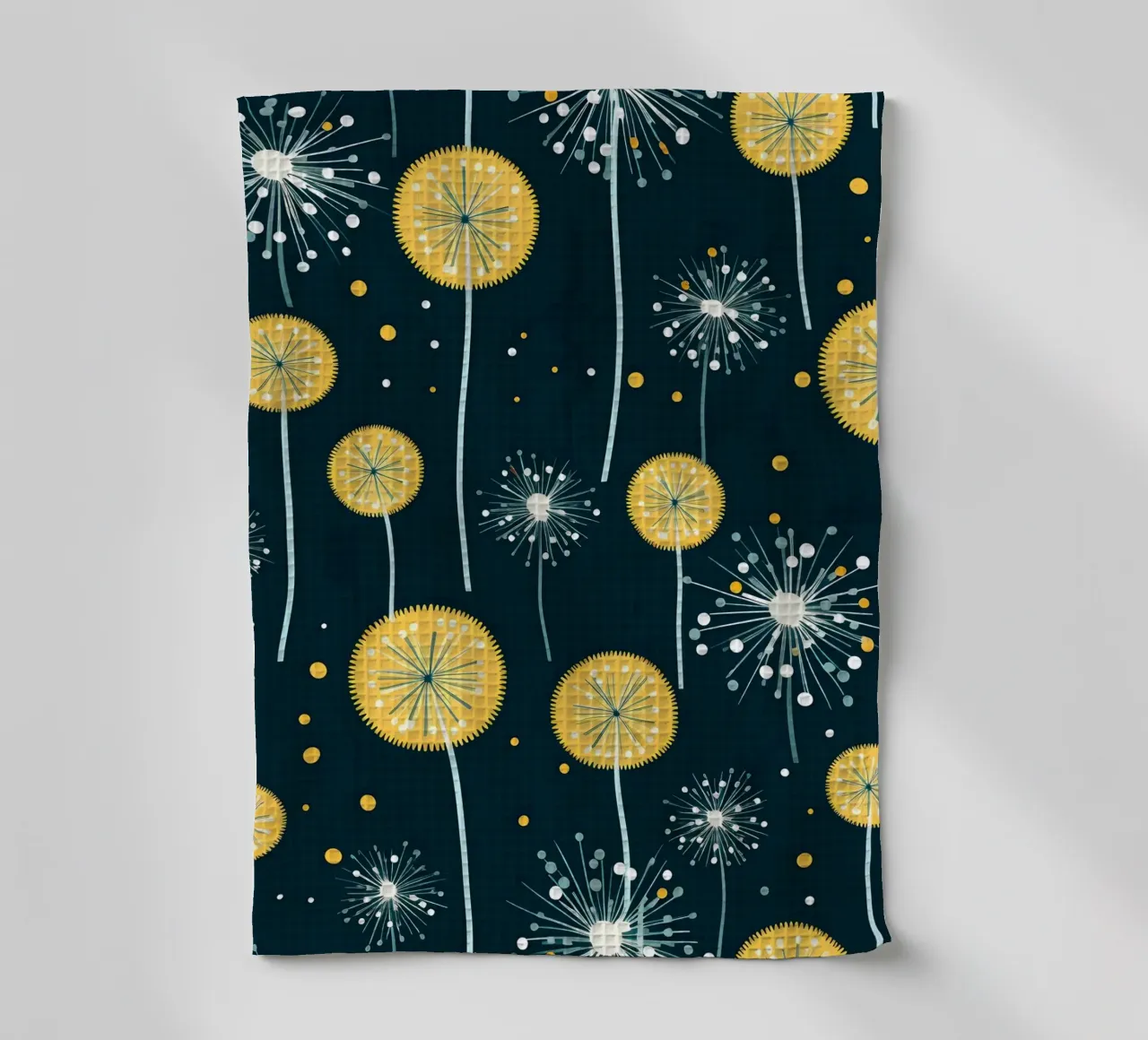 Dandelion Orbit torchon de Botanical Pattern House
