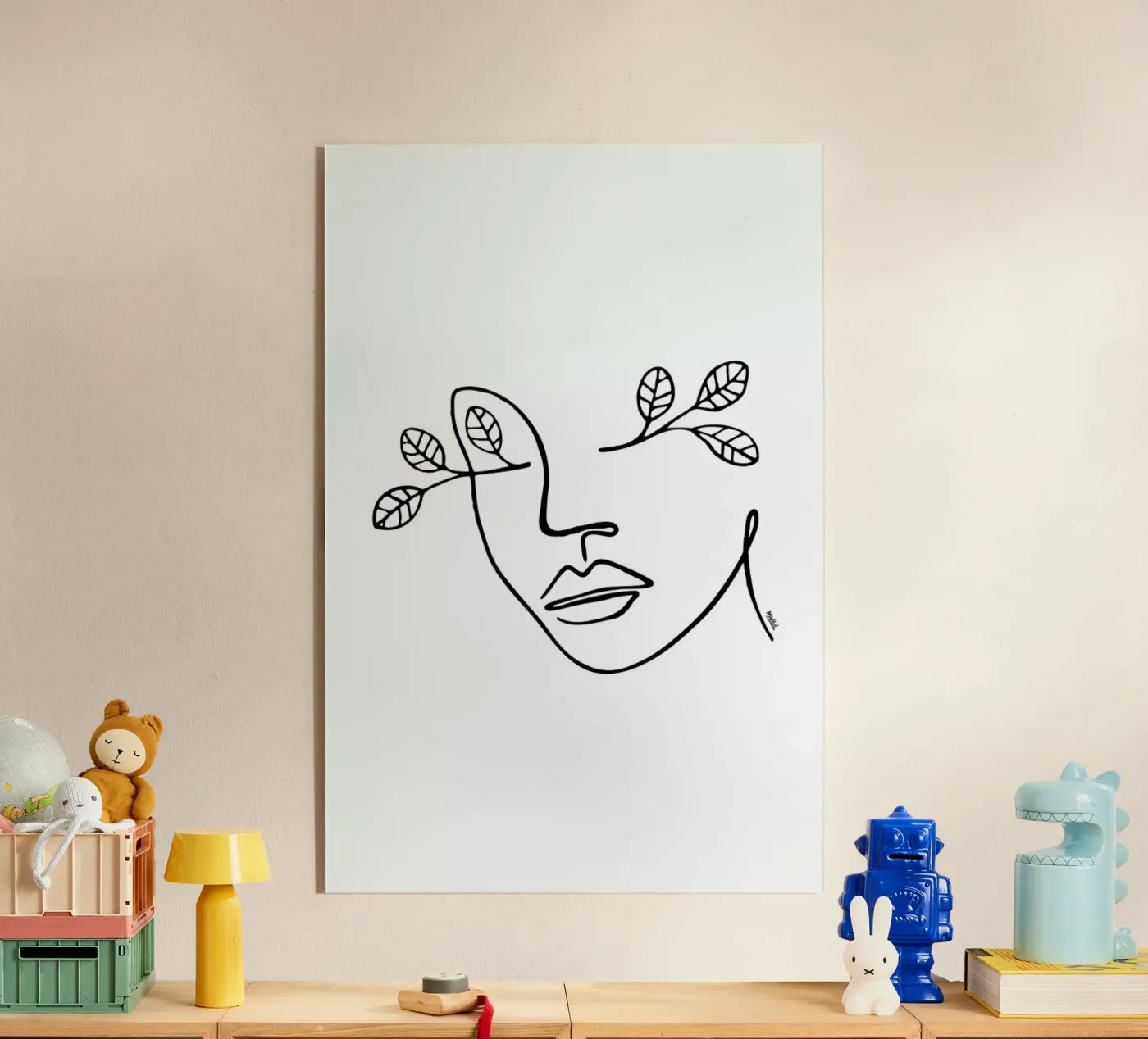 Leaveyes acryl van Ninhol