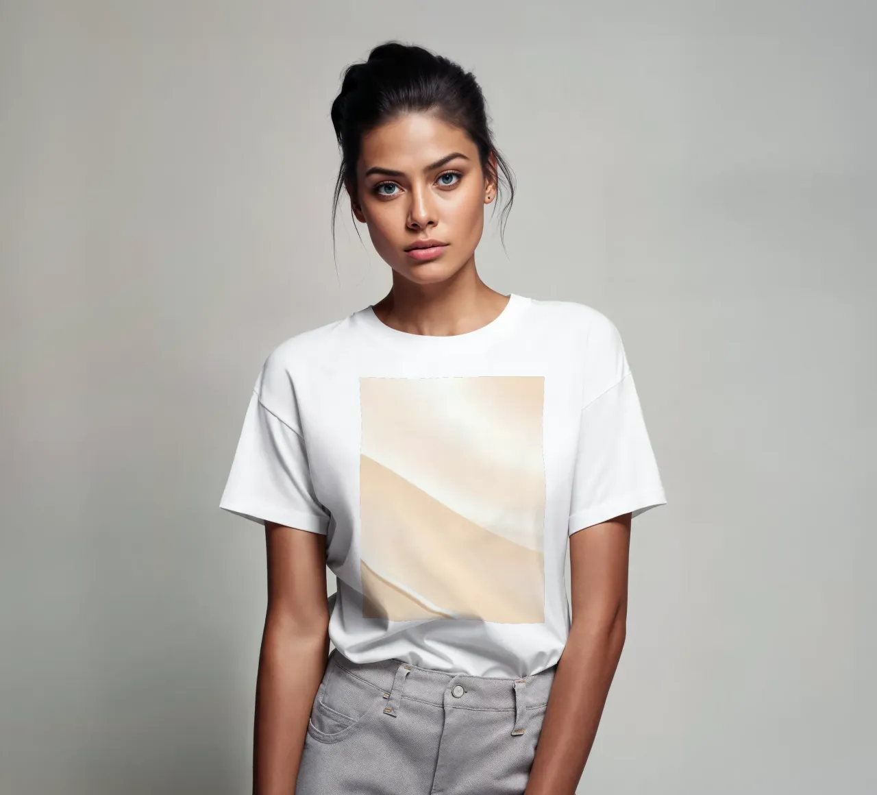 Soft fabric waves create a soothing sense of elegance t-shirt by DesignDoodle