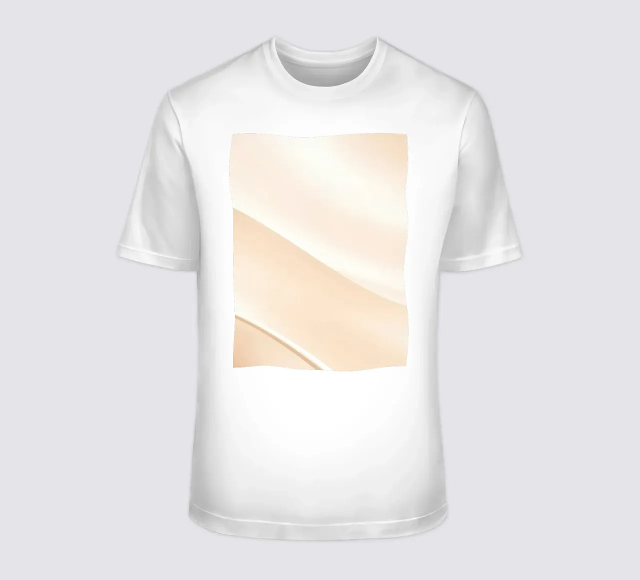 Soft fabric waves create a soothing sense of elegance t-shirt by DesignDoodle