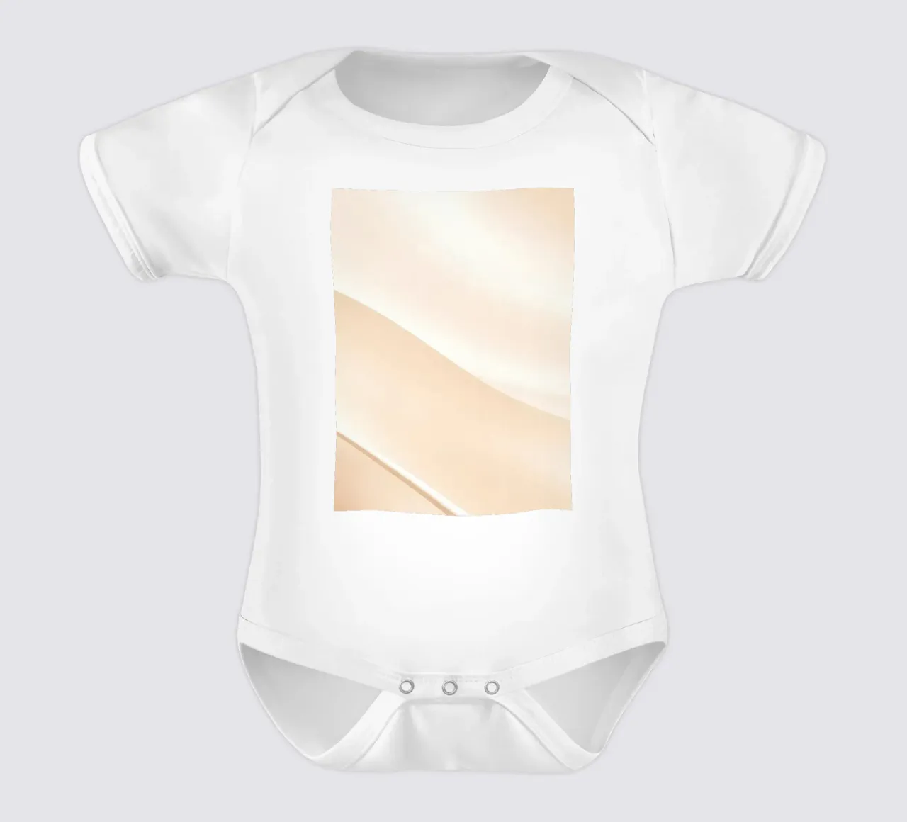 Weiche Stoffwellen schaffen ein beruhigendes Gefühl von Eleganz Kurzarm Babybody von DesignDoodle