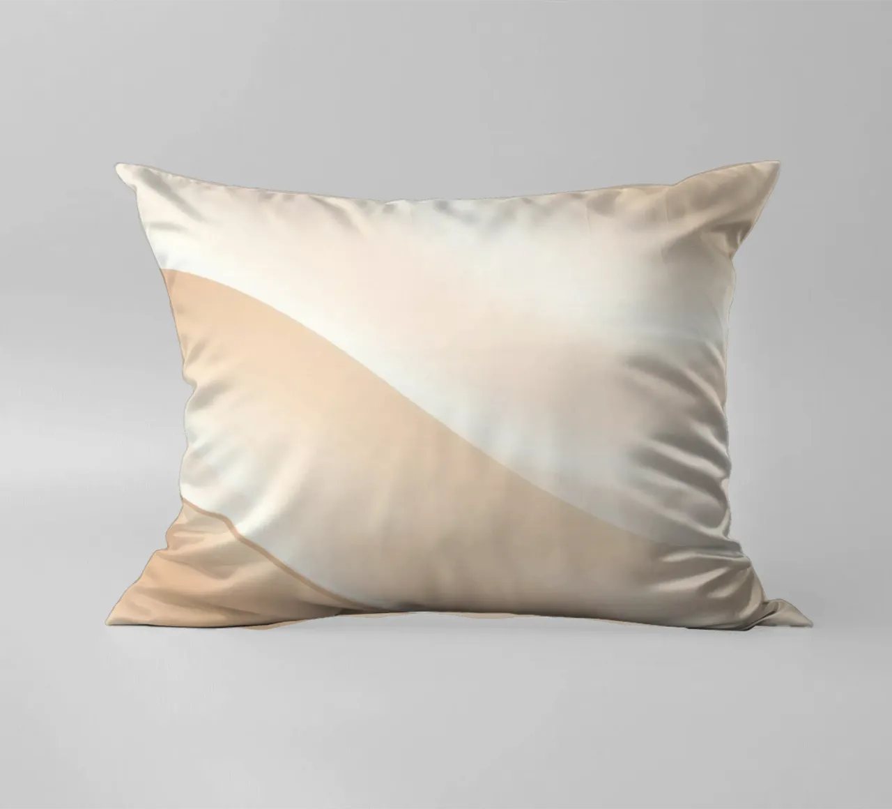 Soft fabric waves create a soothing sense of elegance decorative cushion by DesignDoodle