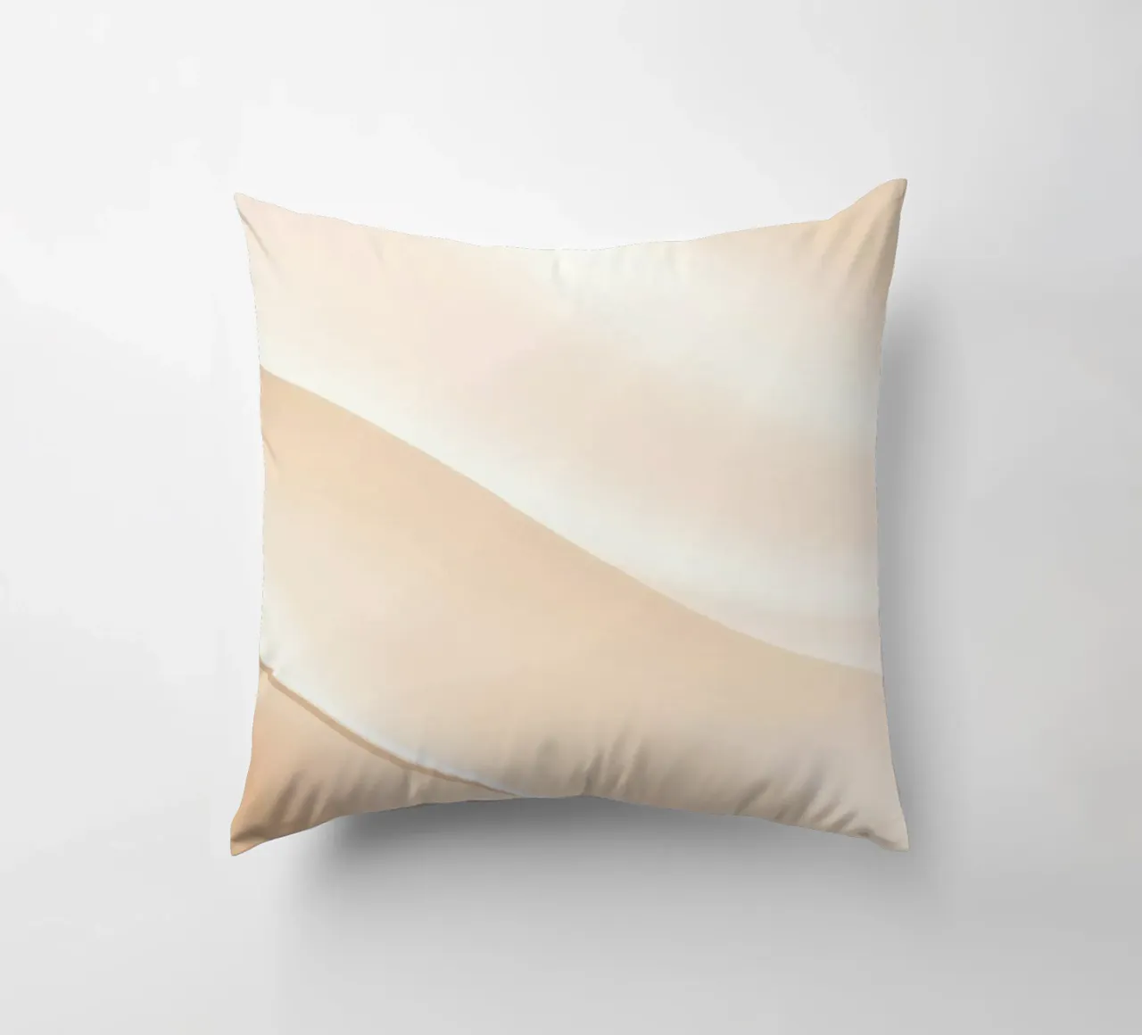 Soft fabric waves create a soothing sense of elegance decorative cushion by DesignDoodle