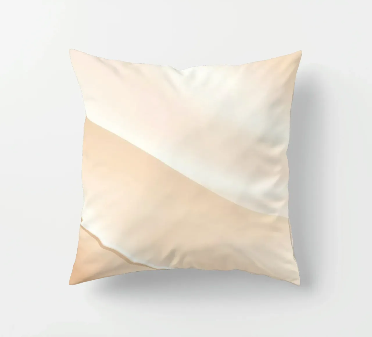 Soft fabric waves create a soothing sense of elegance decorative cushion by DesignDoodle