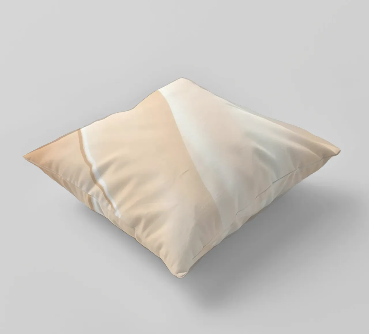 Soft fabric waves create a soothing sense of elegance decorative cushion by DesignDoodle