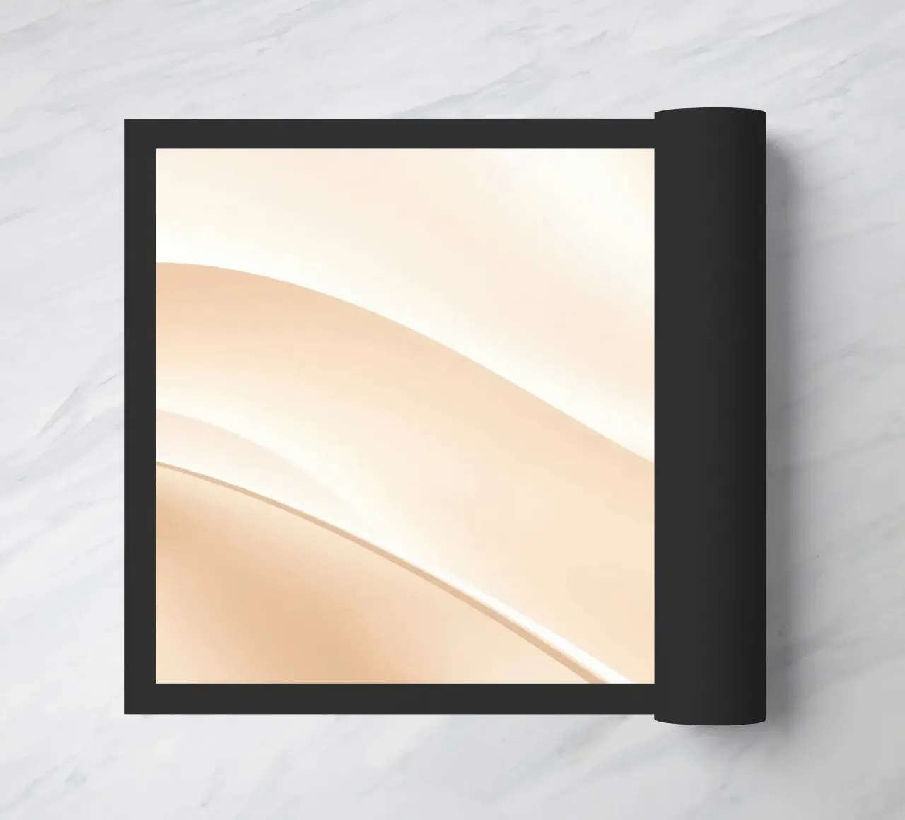 Soft fabric waves create a soothing sense of elegance doormat by DesignDoodle