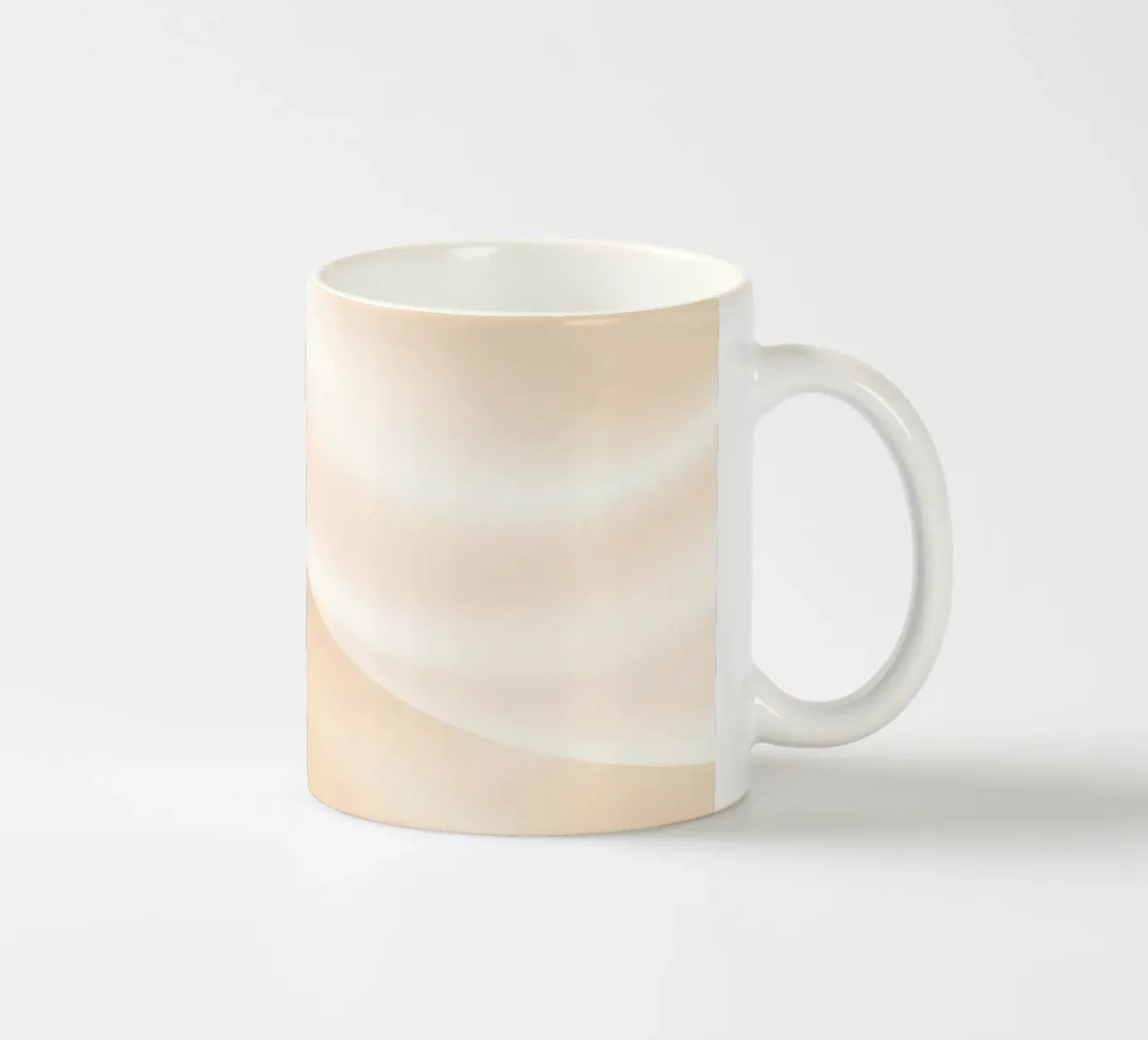 Soft fabric waves create a soothing sense of elegance ceramic mug by DesignDoodle