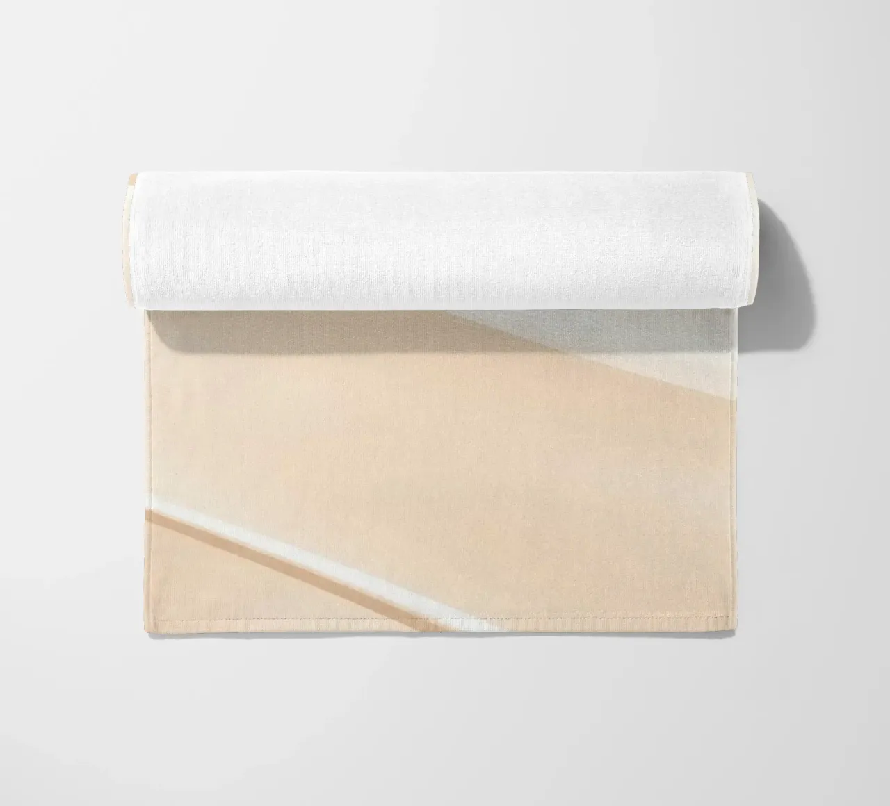 Soft fabric waves create a soothing sense of elegance beach towel by DesignDoodle