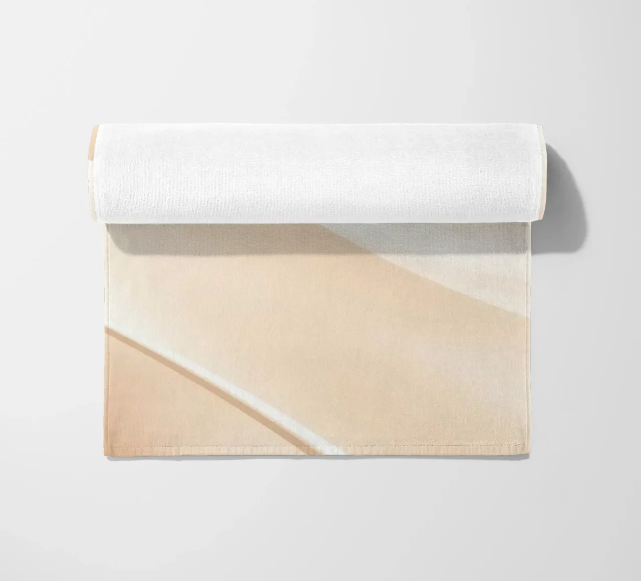 Soft fabric waves create a soothing sense of elegance beach towel by DesignDoodle