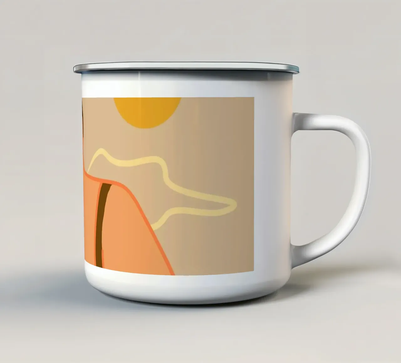 Pensare alla vita tazza in smalto da Kintsugi99