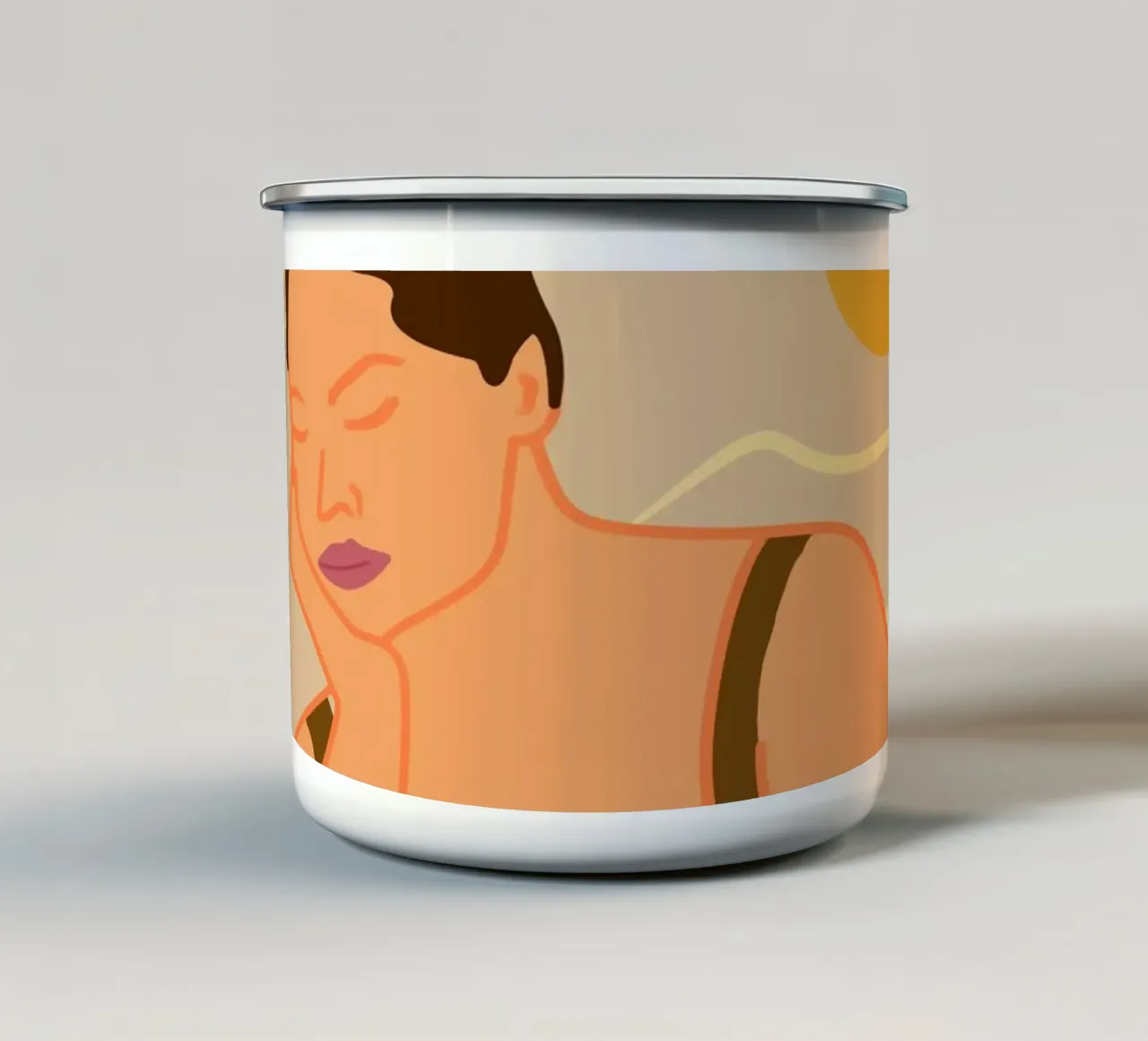 Pensare alla vita tazza in smalto da Kintsugi99