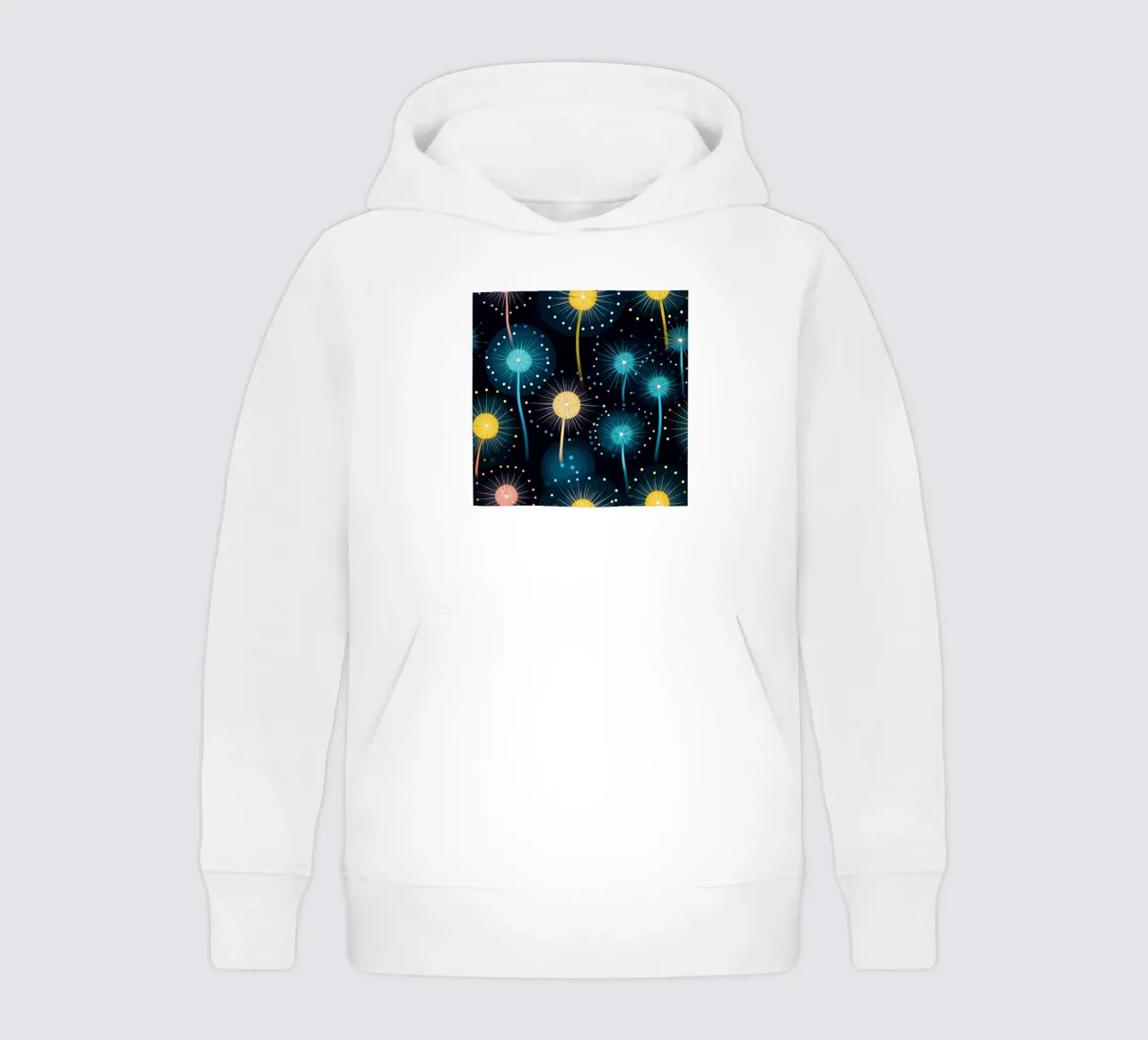 Dandelion Orbit Kinder Hoodie von Botanical Pattern House