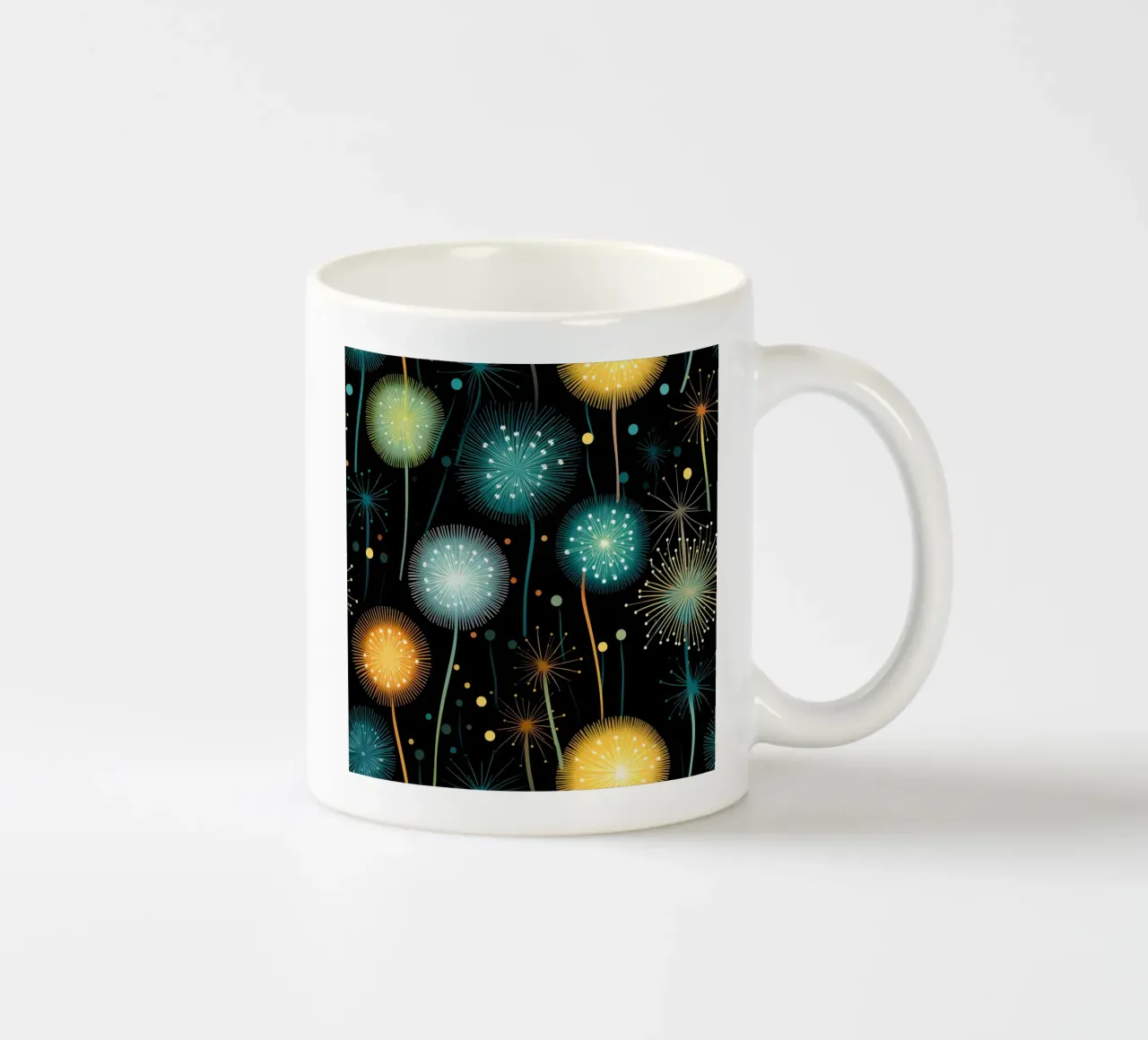 Orbita del dente di leone tazza in ceramica da Botanical Pattern House