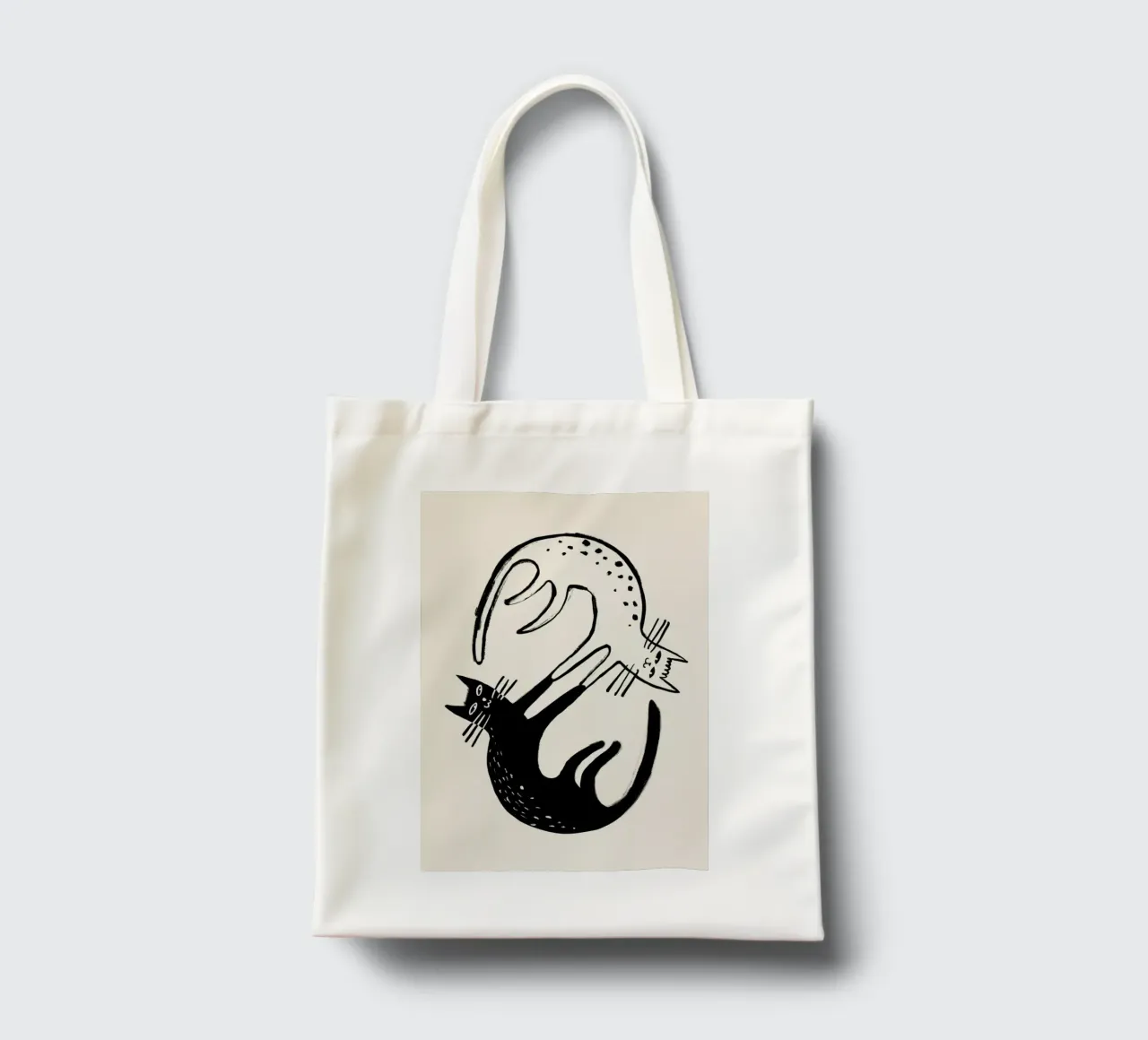 Kitten Around 2 borsa in juta da Graphite