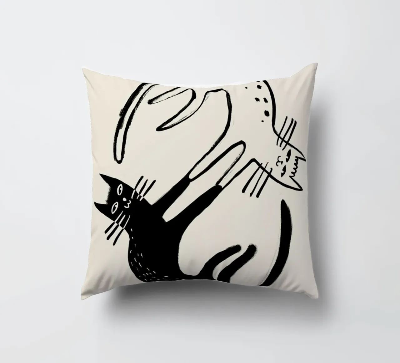 Kitten Around 2 cuscino da Graphite