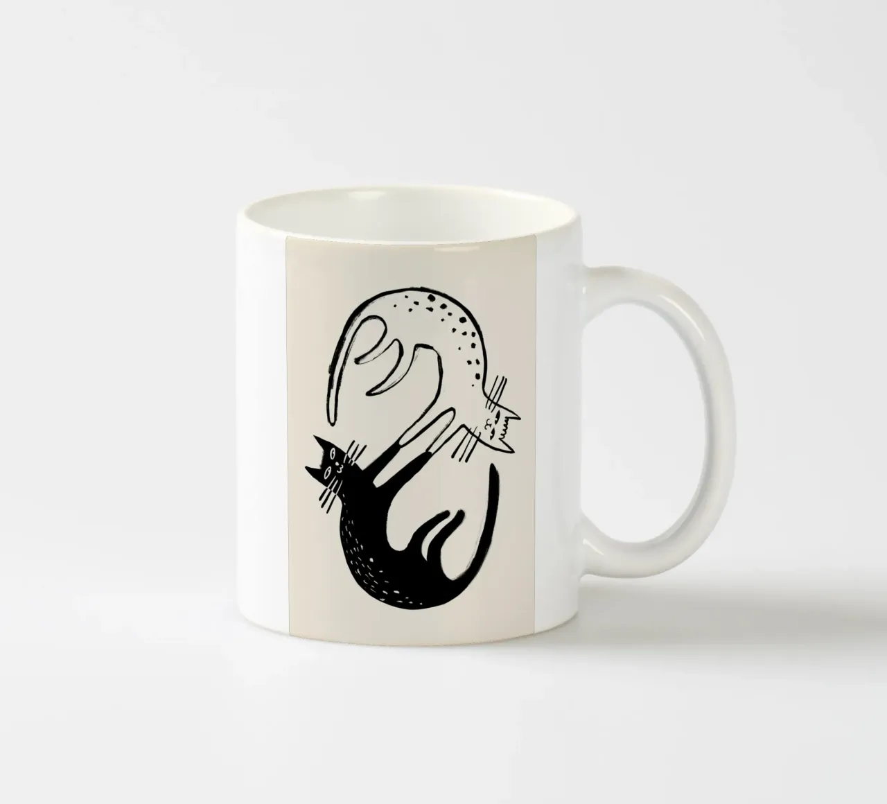 Kitten Around 2 tazza in ceramica da Graphite
