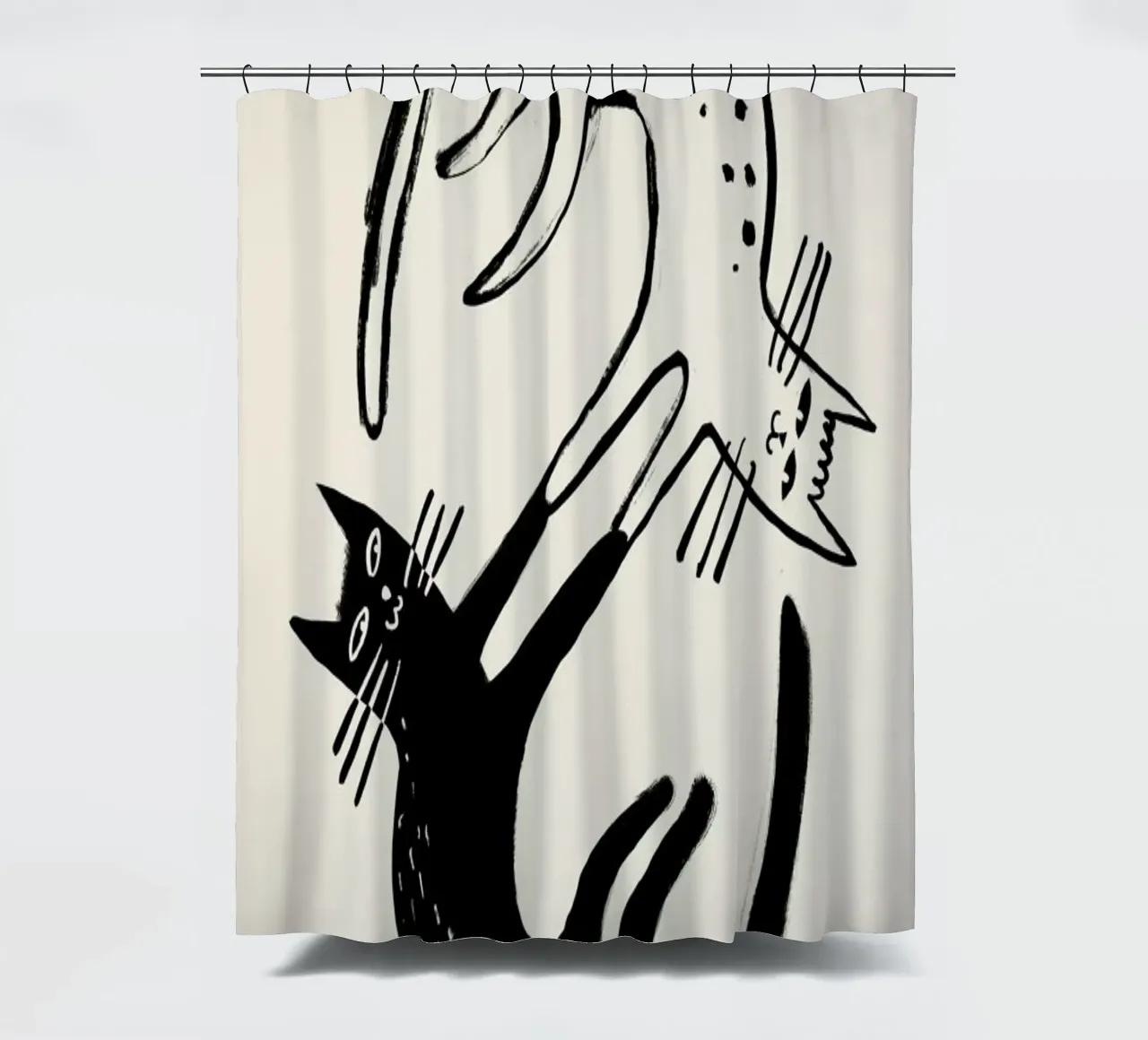 Kitten Around 2 tenda da doccia da Graphite