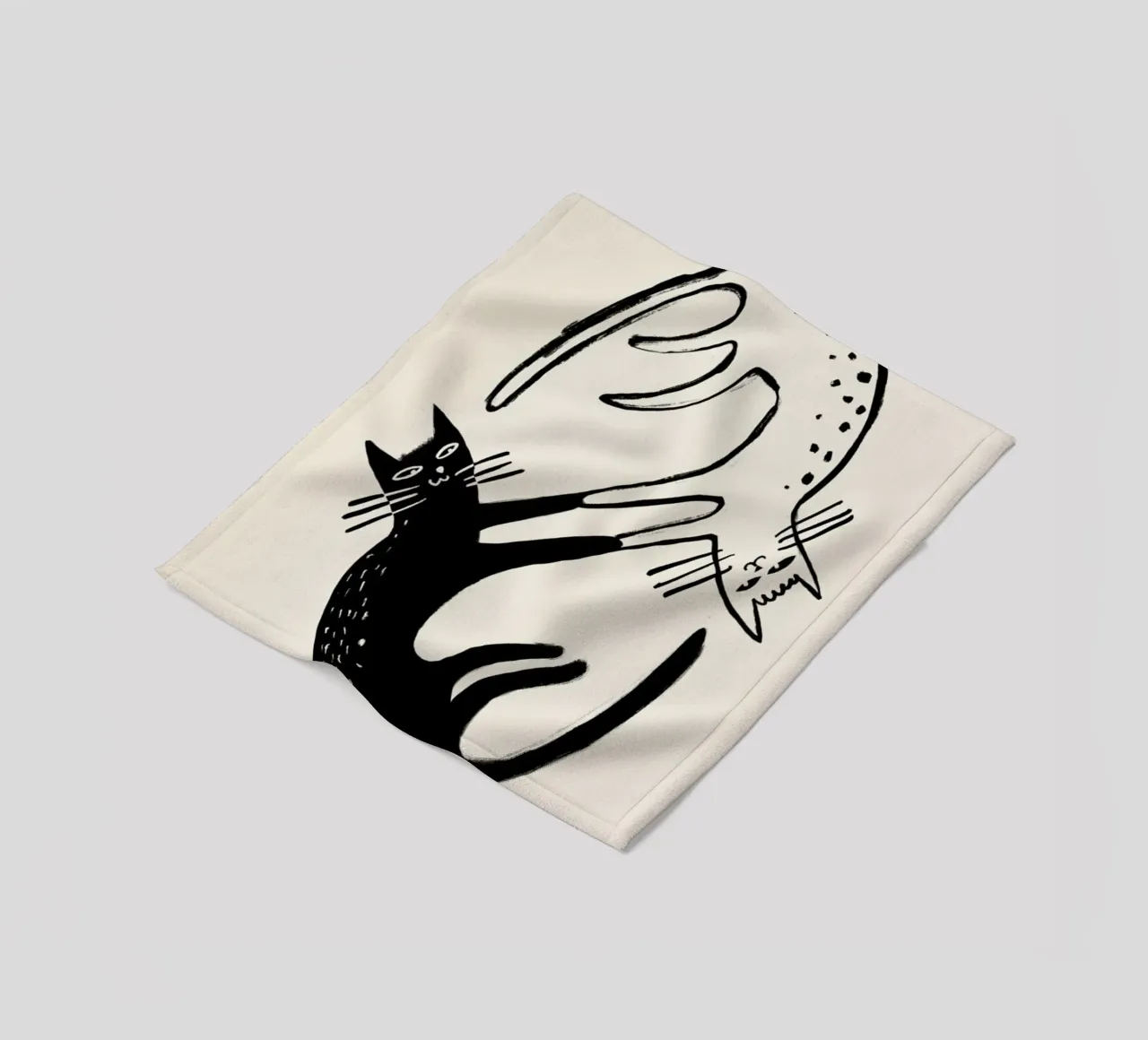 Kitten Around 2 coperta in pile da Graphite