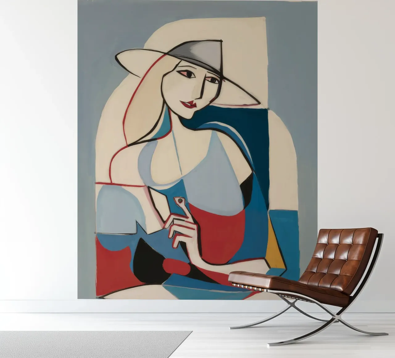 Contemplatieve vormen fotobehang van Crimson Whisper