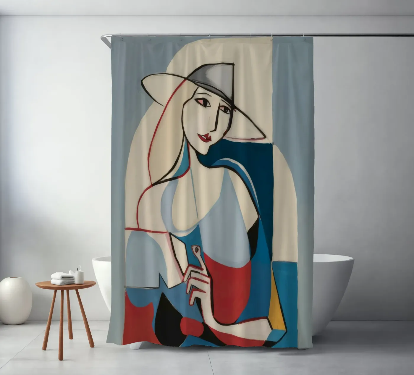 Contemplative Forms Duschvorhang von Crimson Whisper