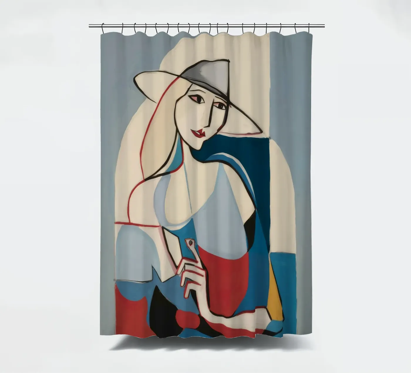 Contemplative Forms Duschvorhang von Crimson Whisper