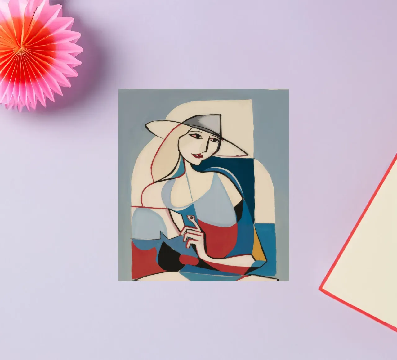 Contemplative Forms sticker van Crimson Whisper