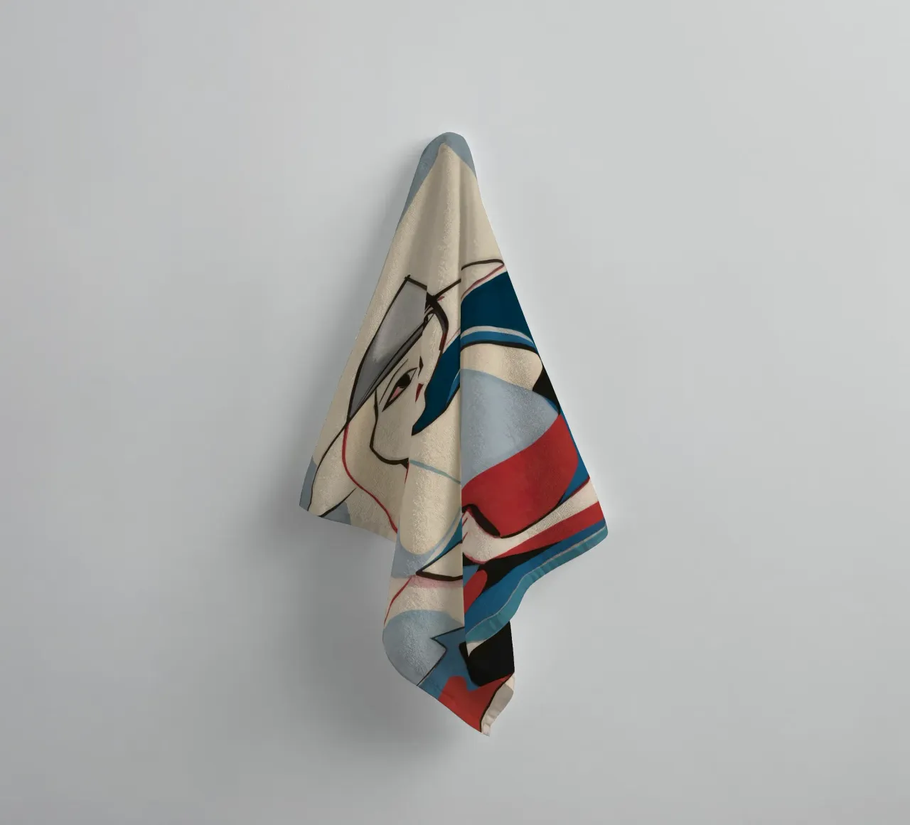 Contemplative Forms towel by Crimson Whisper