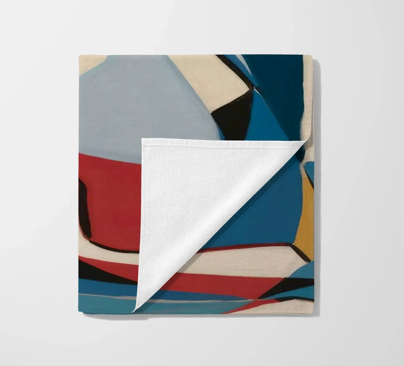 Kontemplative Formen Strandtuch von Crimson Whisper