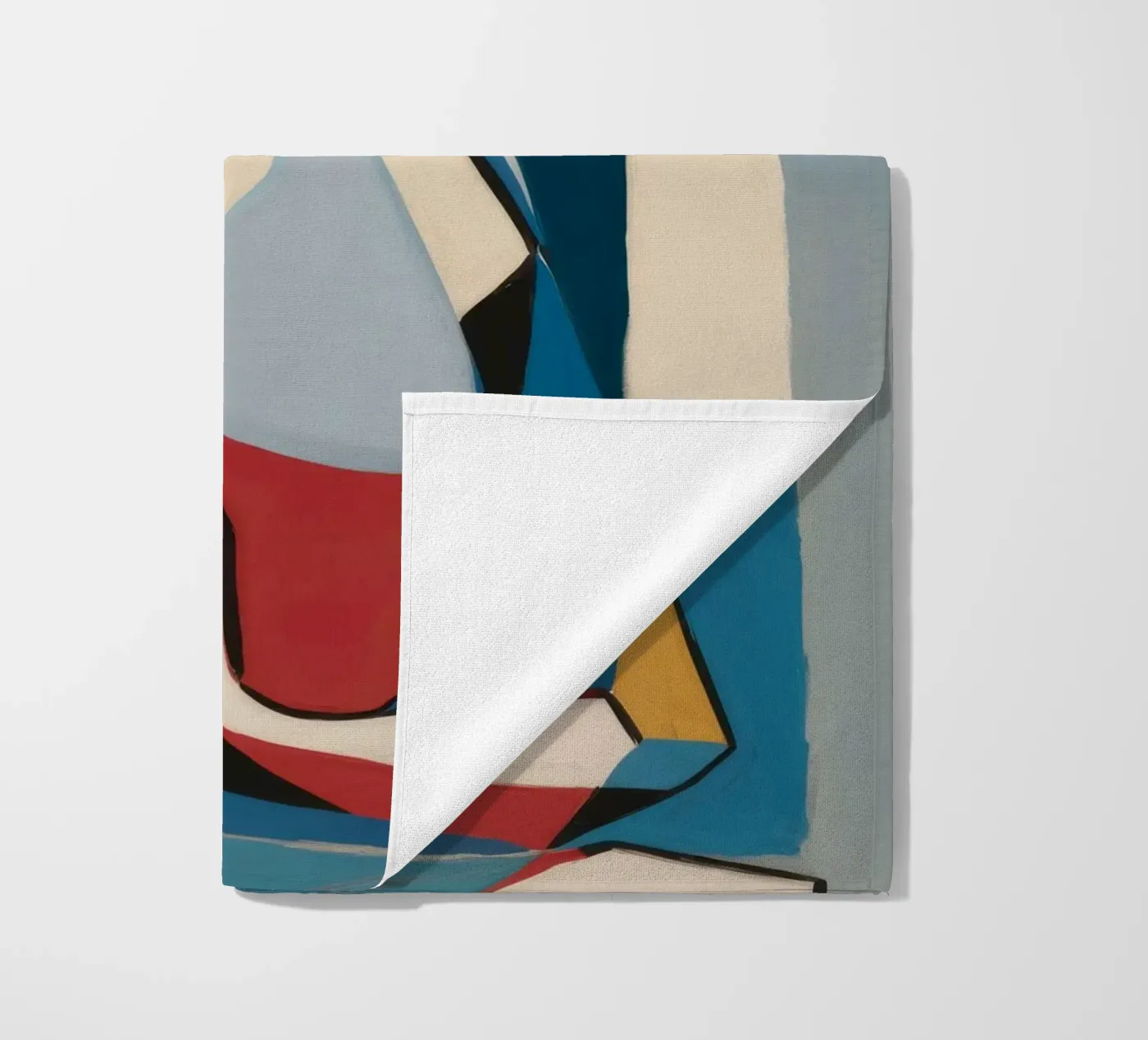 Kontemplative Formen Strandtuch von Crimson Whisper