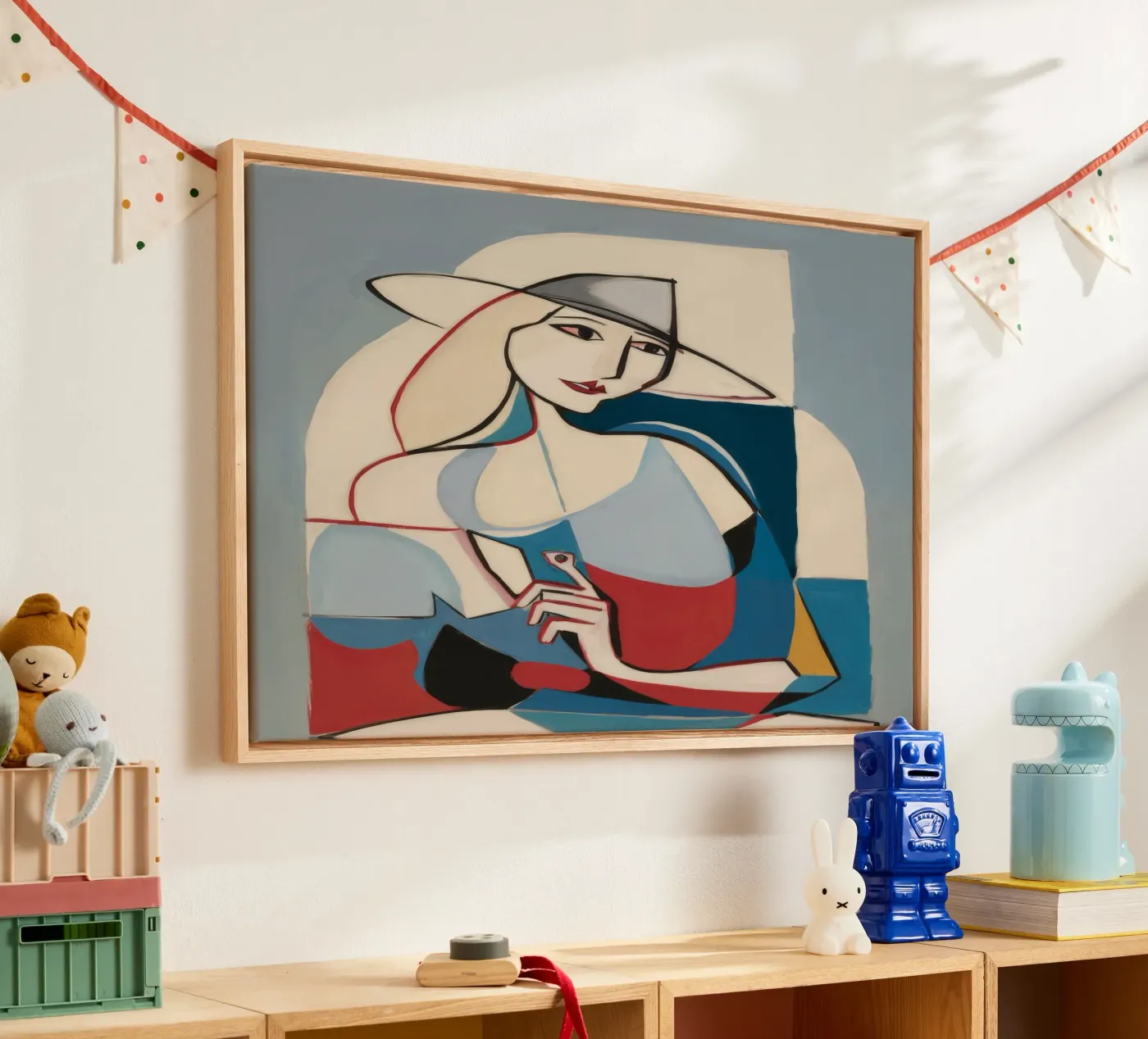 Kontemplative Formen Leinwand von Crimson Whisper