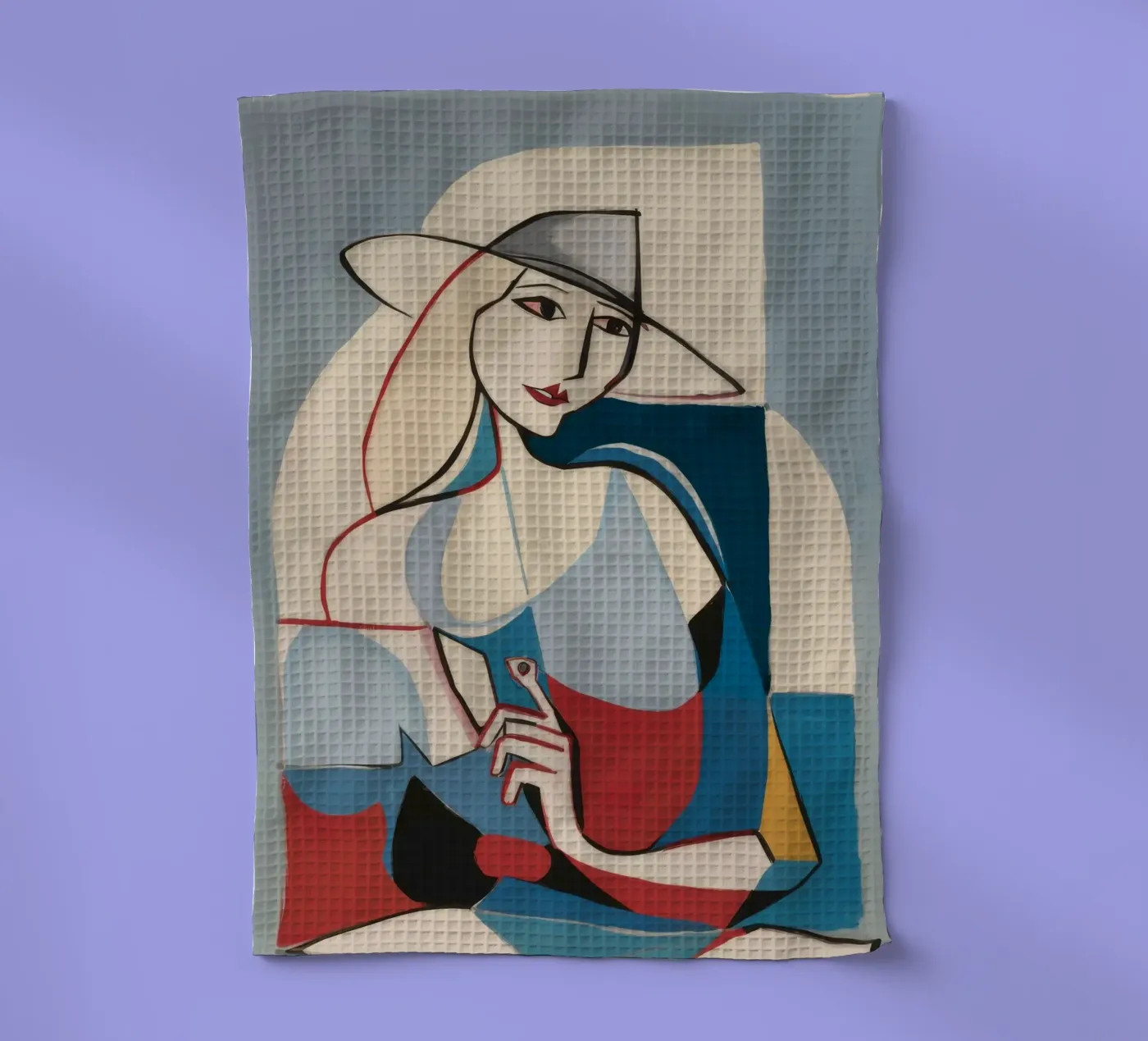 Kontemplative Formen Geschirrtuch von Crimson Whisper