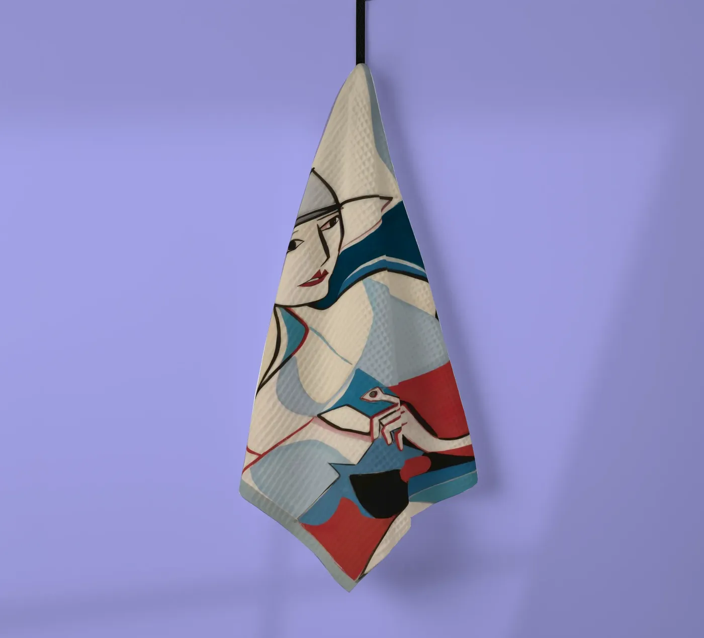 Kontemplative Formen Geschirrtuch von Crimson Whisper