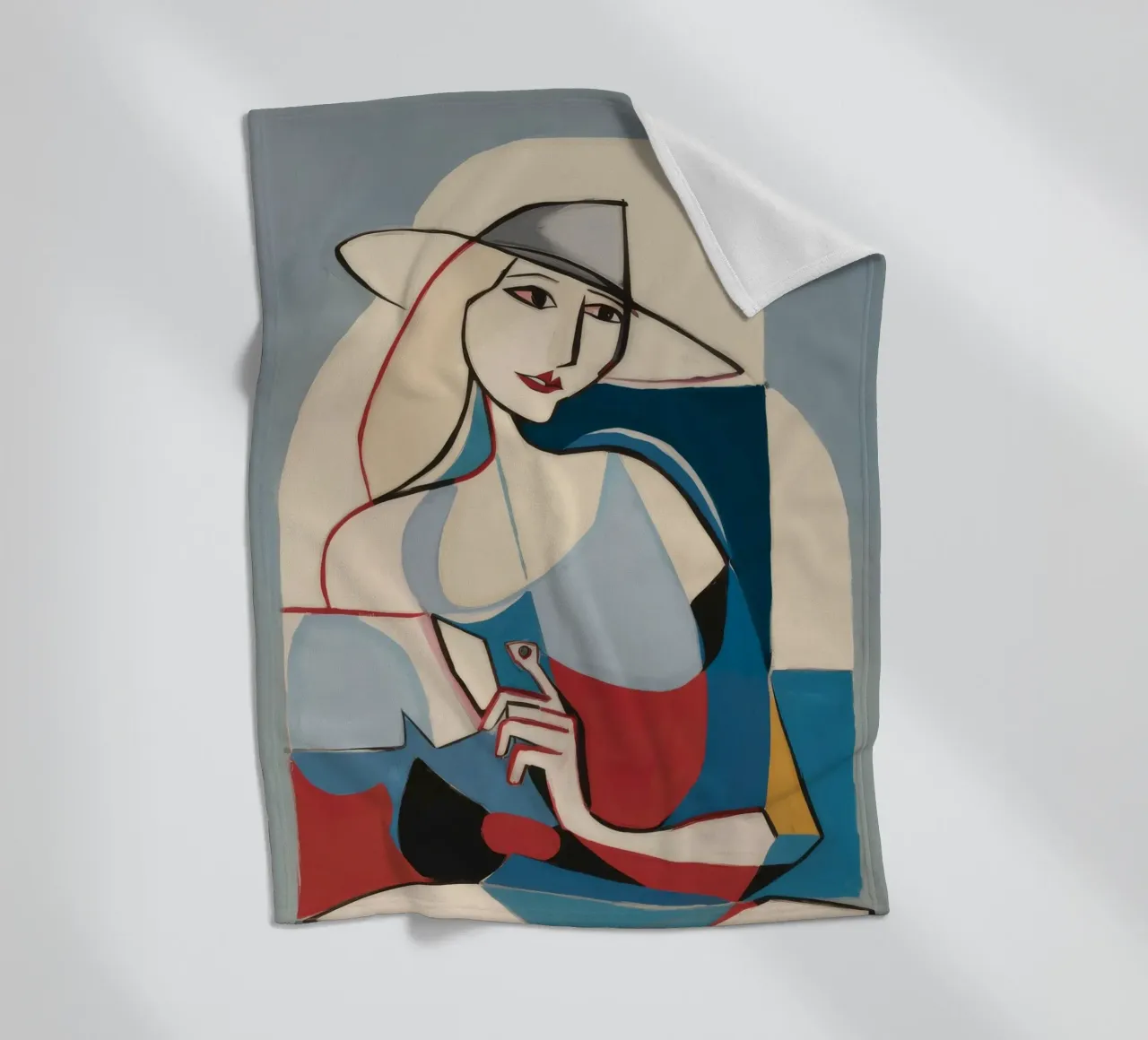 Forme contemplative coperta in pile da Crimson Whisper