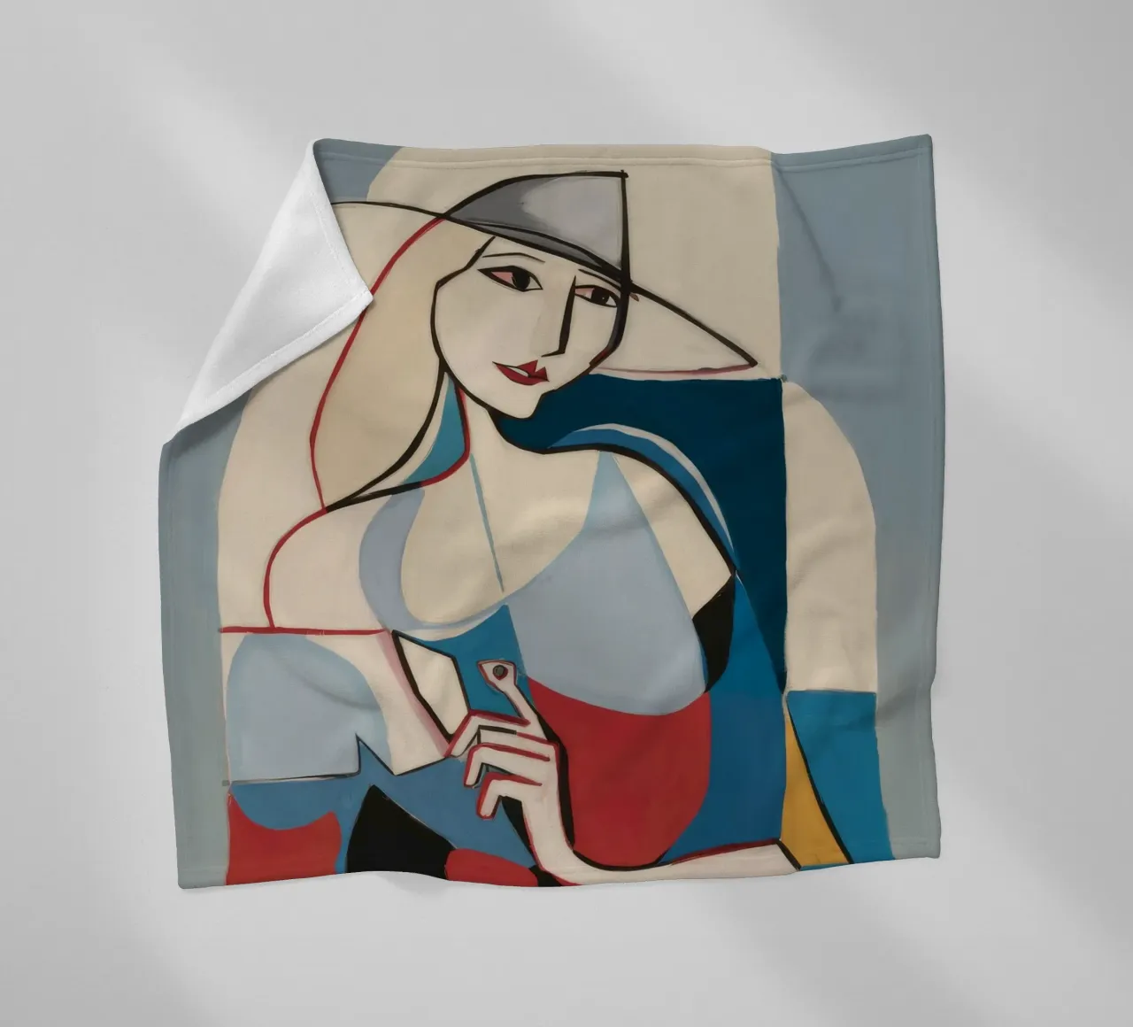 Forme contemplative coperta in pile da Crimson Whisper