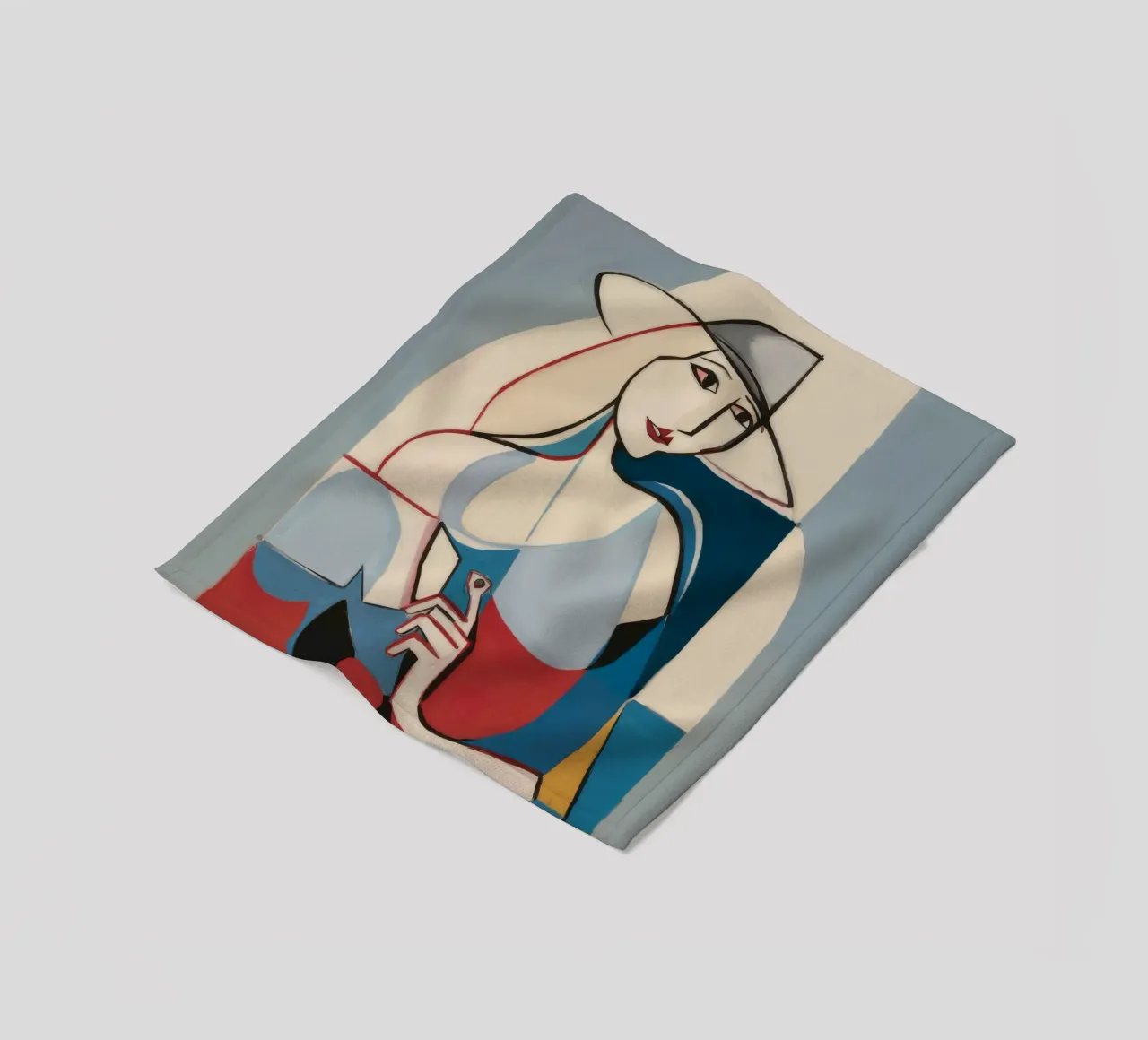 Forme contemplative coperta in pile da Crimson Whisper