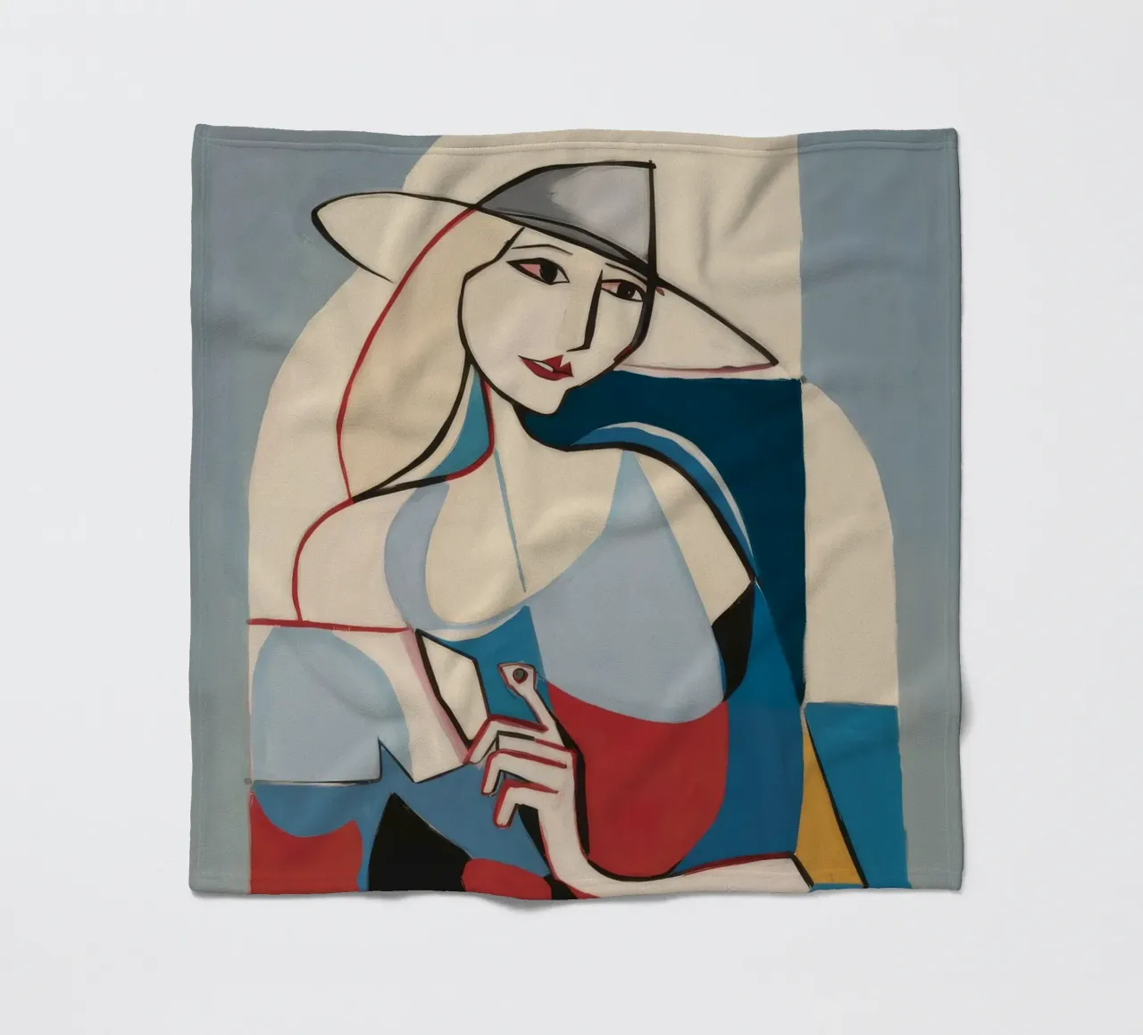 Forme contemplative coperta in pile da Crimson Whisper